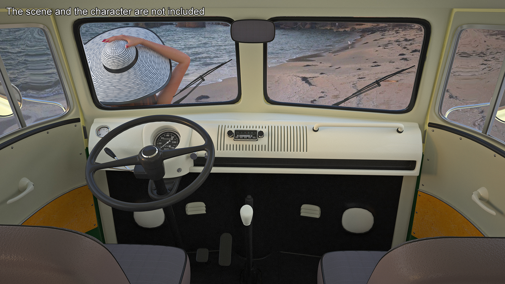 3D model Classic Volkswagen Type 2 Pickup Truck Rigged