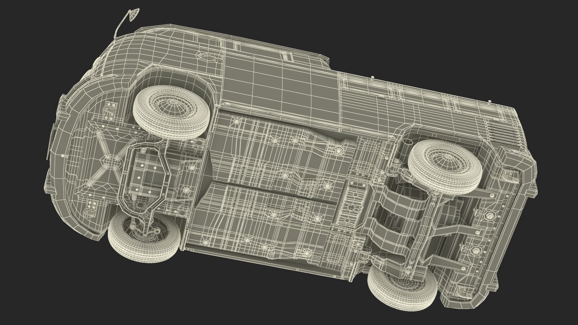 3D model Classic Volkswagen Type 2 Pickup Truck Rigged
