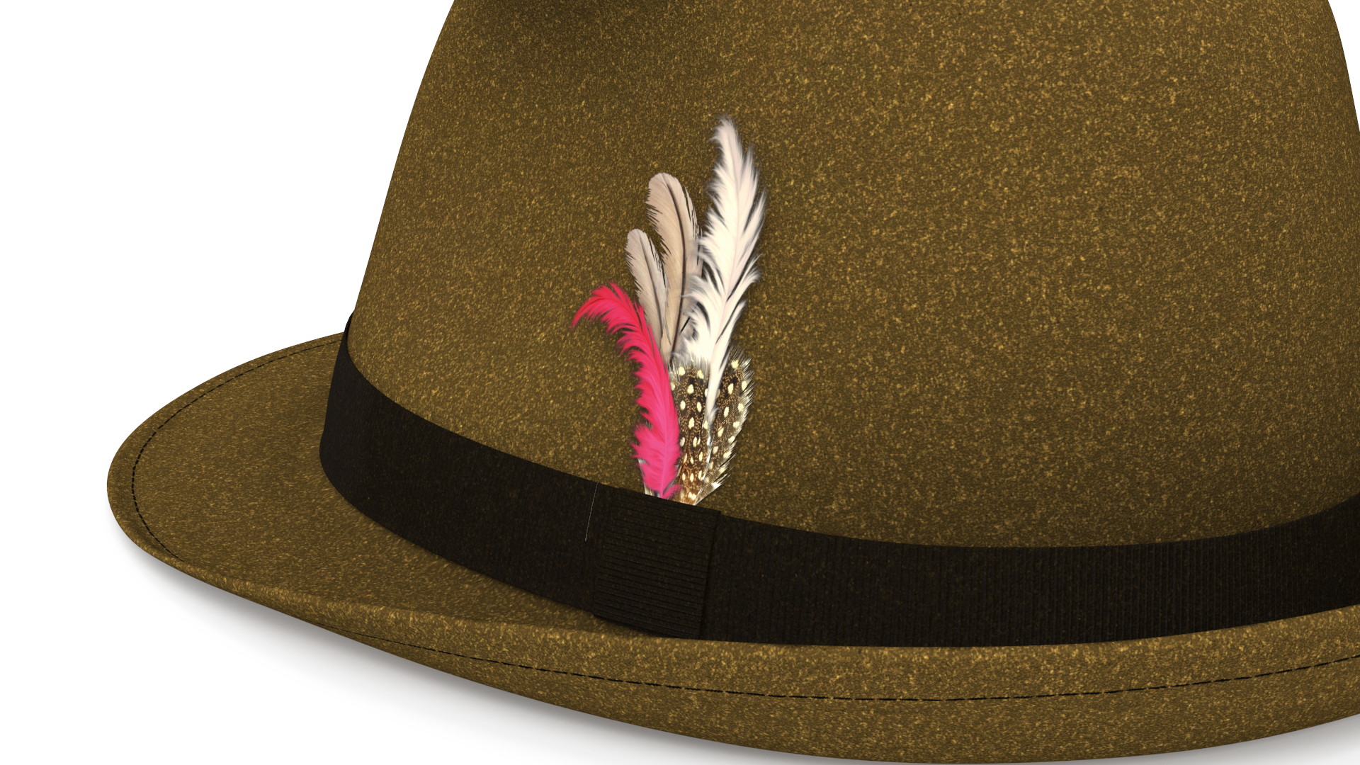3D Classic Fedora Hat for Men
