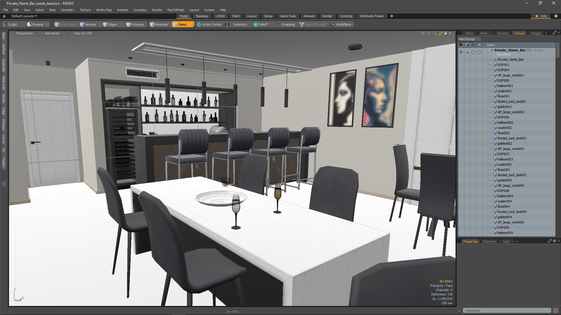 3D Private Home Bar