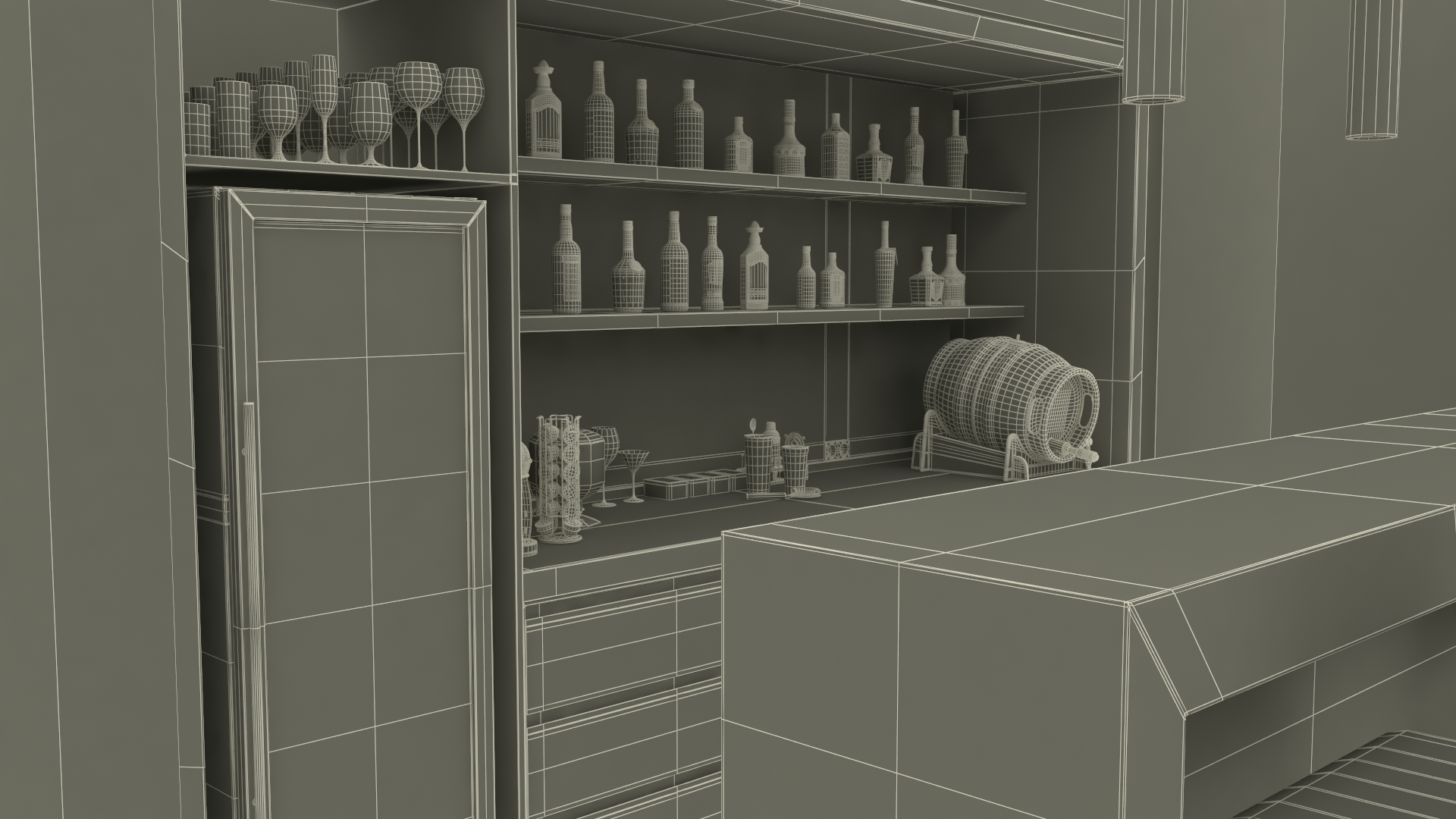 3D Private Home Bar
