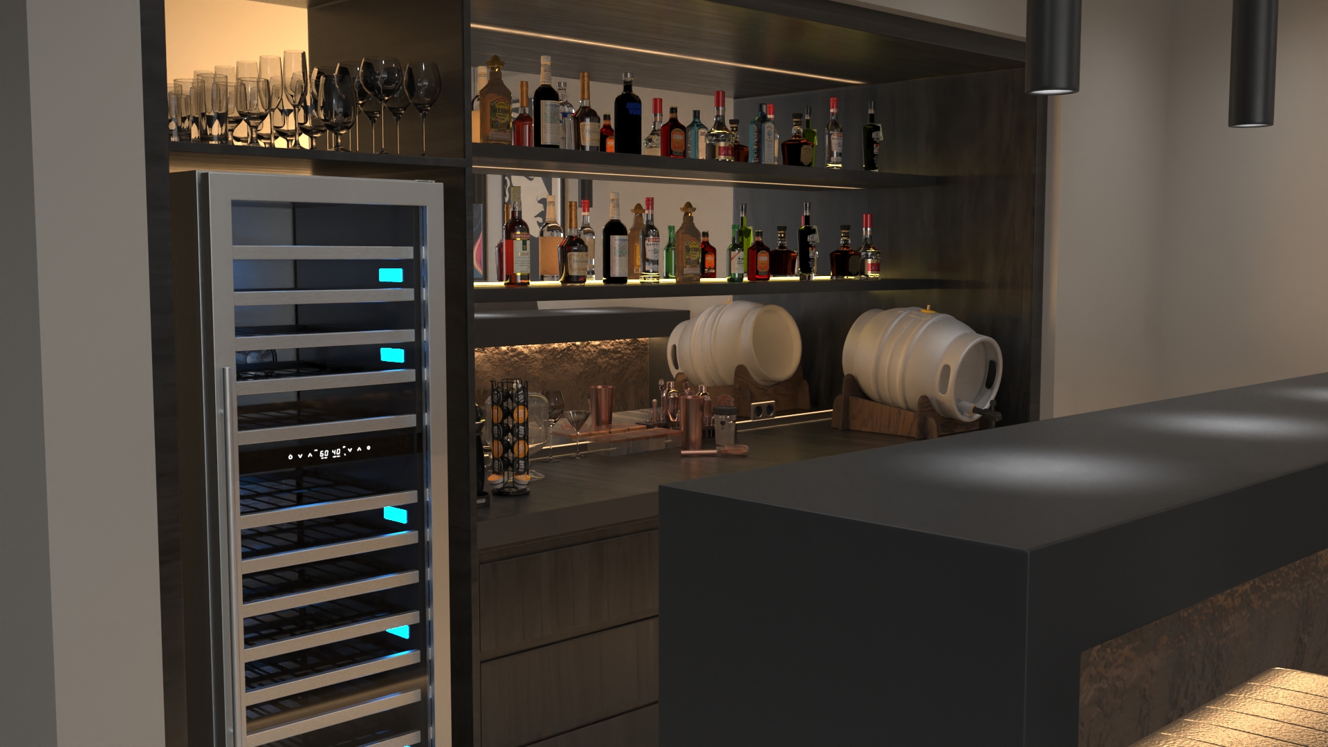 3D Private Home Bar