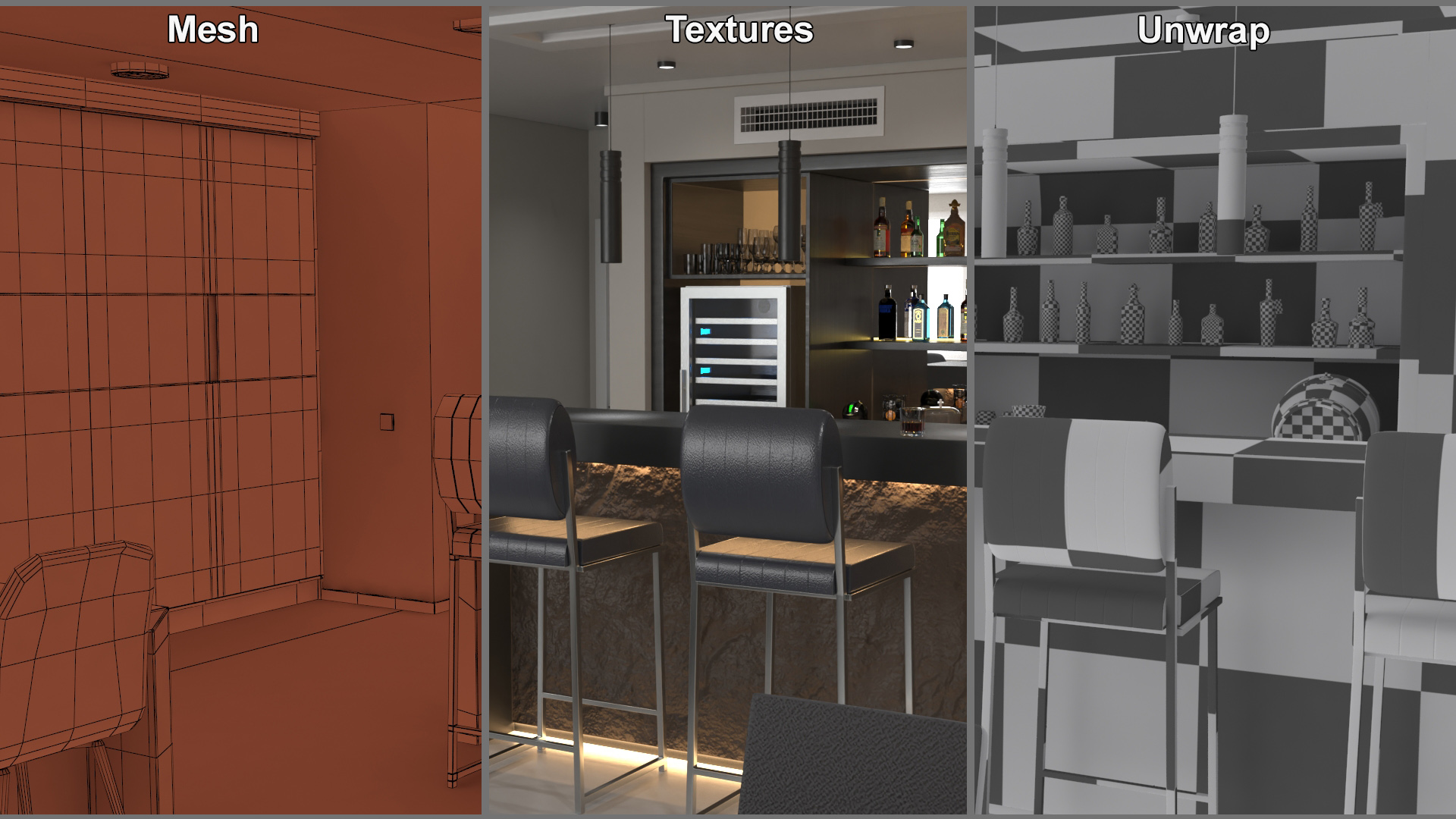 3D Private Home Bar