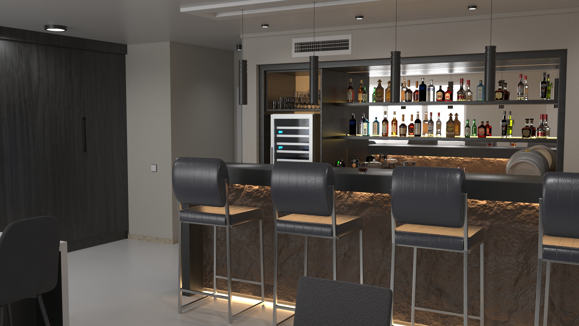 3D Private Home Bar
