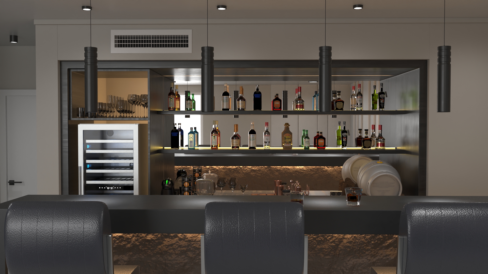 3D Private Home Bar