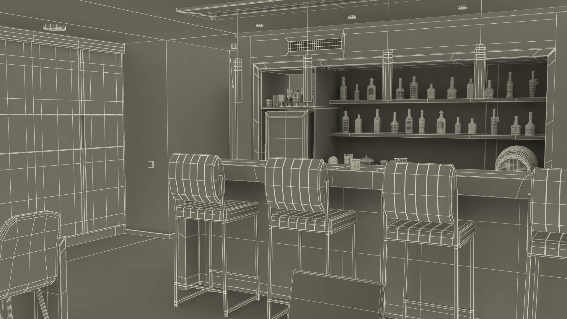 3D Private Home Bar