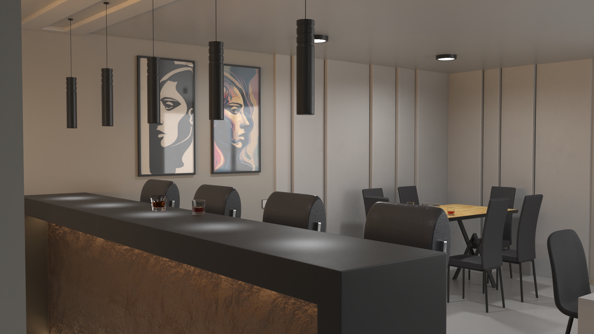 3D Private Home Bar