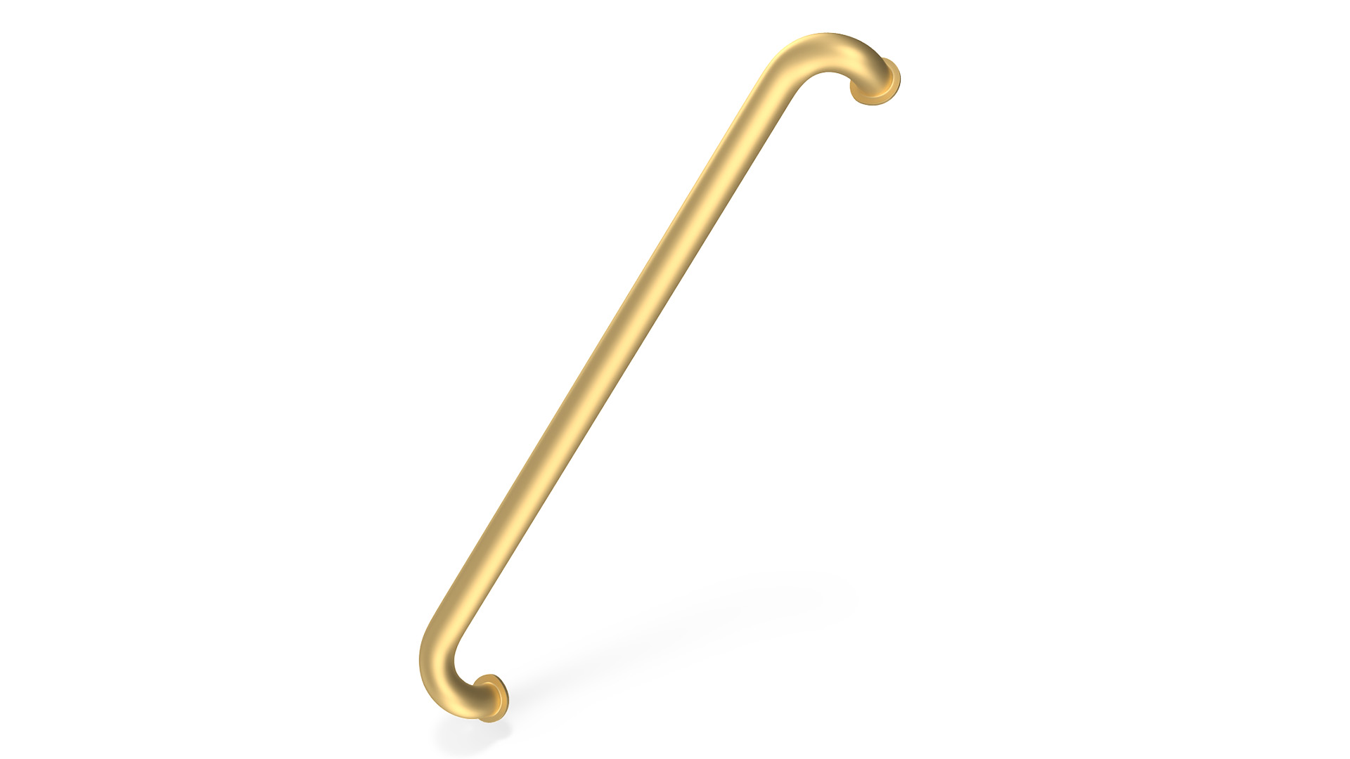 Door Handle Vintage Long Gold 3D model