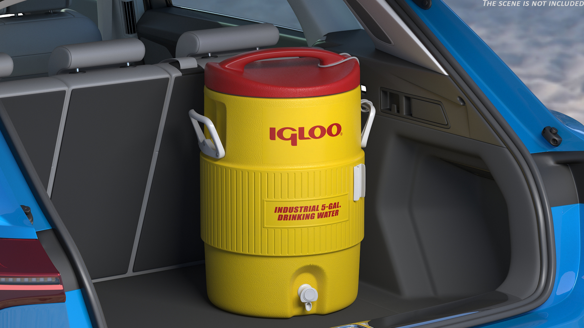 Igloo 5 Gallon Heat Stress Solution Industrial Water Cooler 3D model