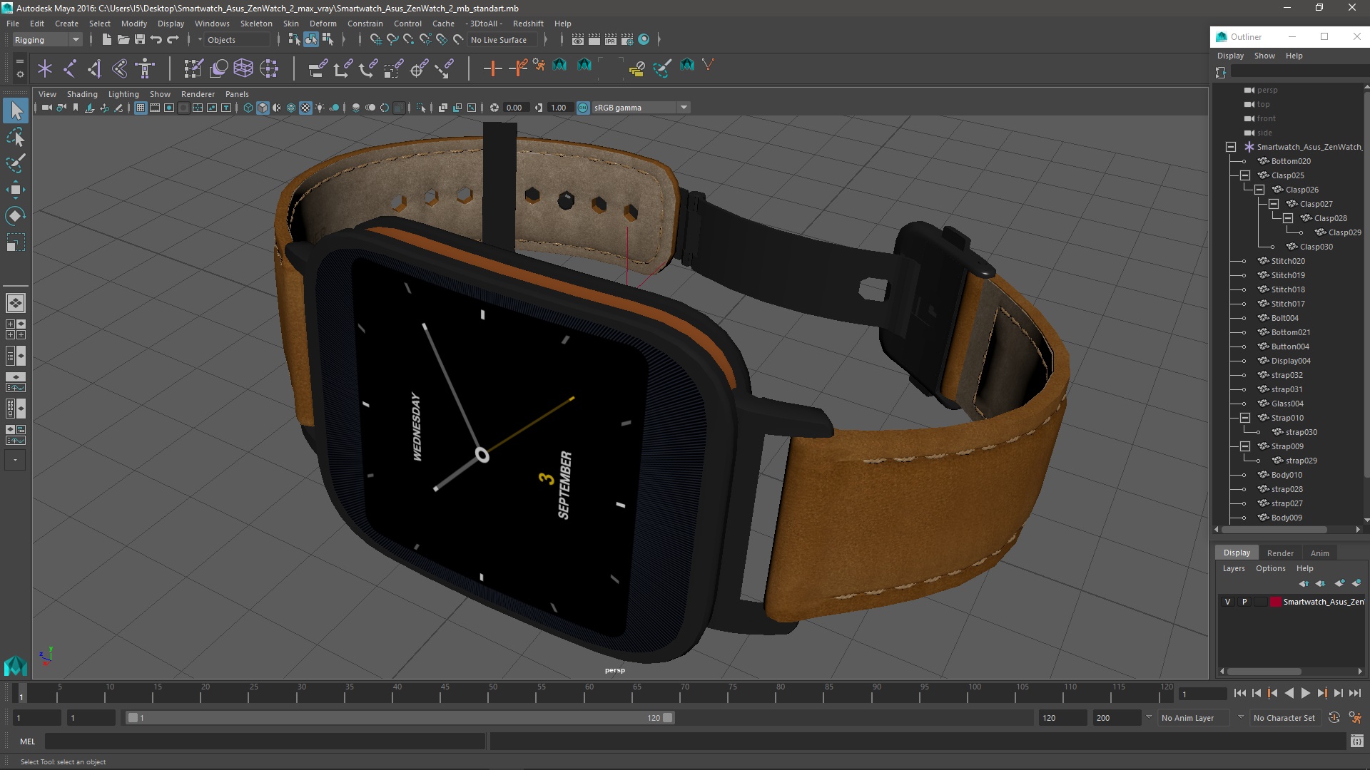 3D Smartwatch Asus ZenWatch 2