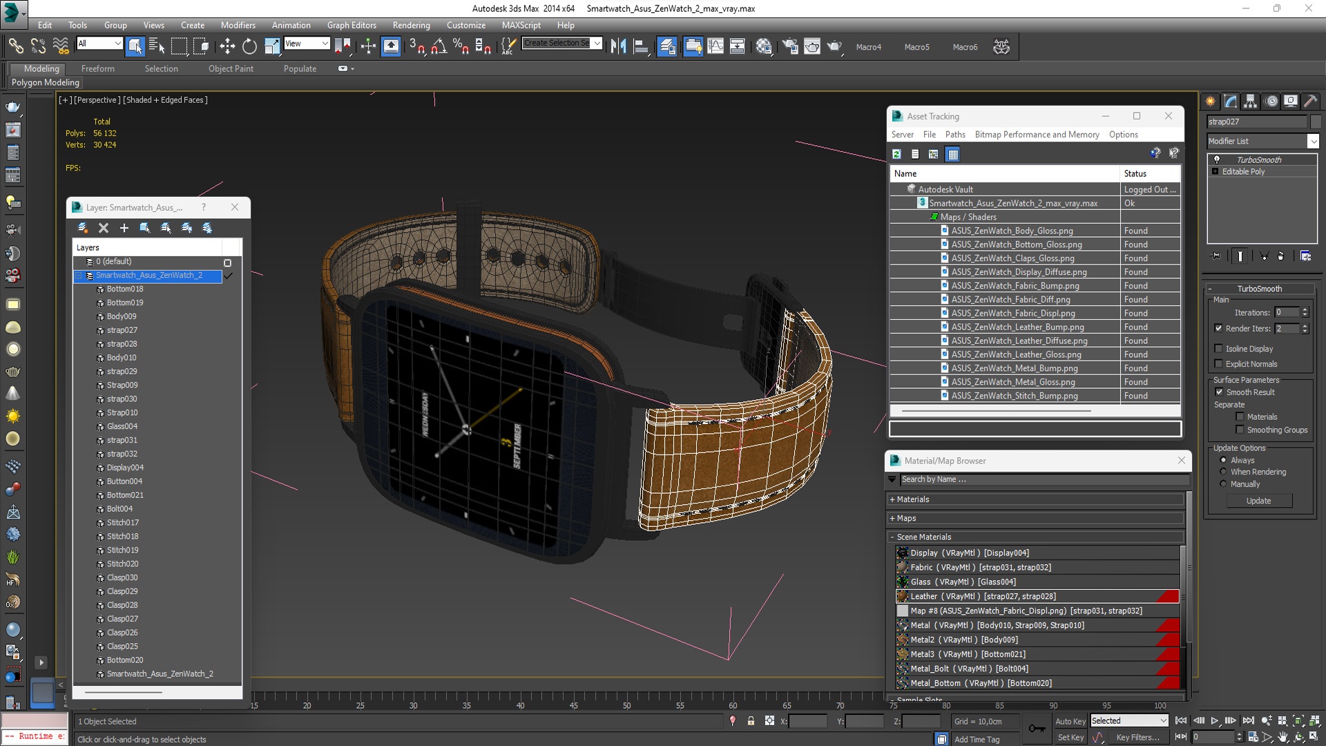 3D Smartwatch Asus ZenWatch 2