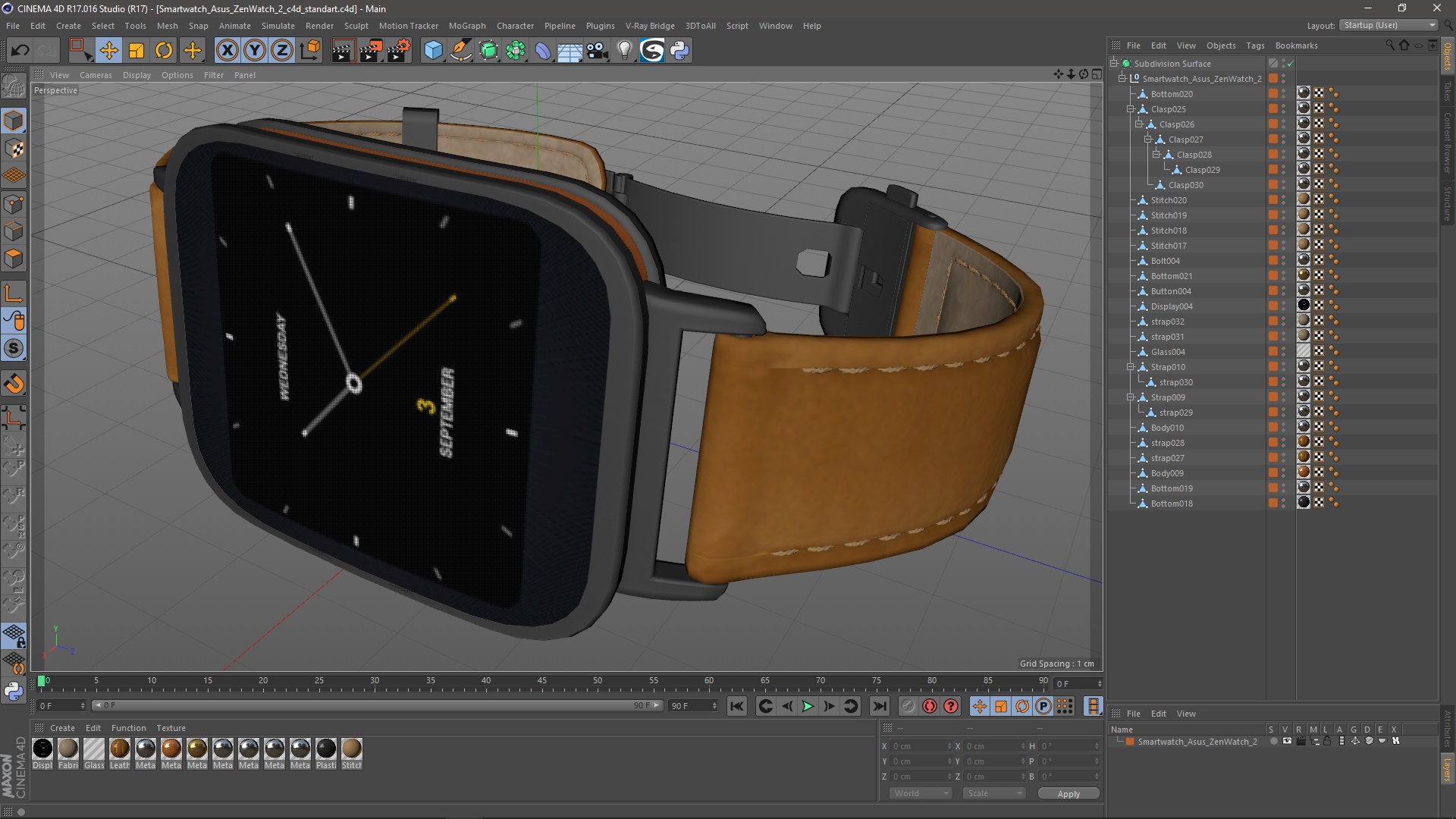 3D Smartwatch Asus ZenWatch 2