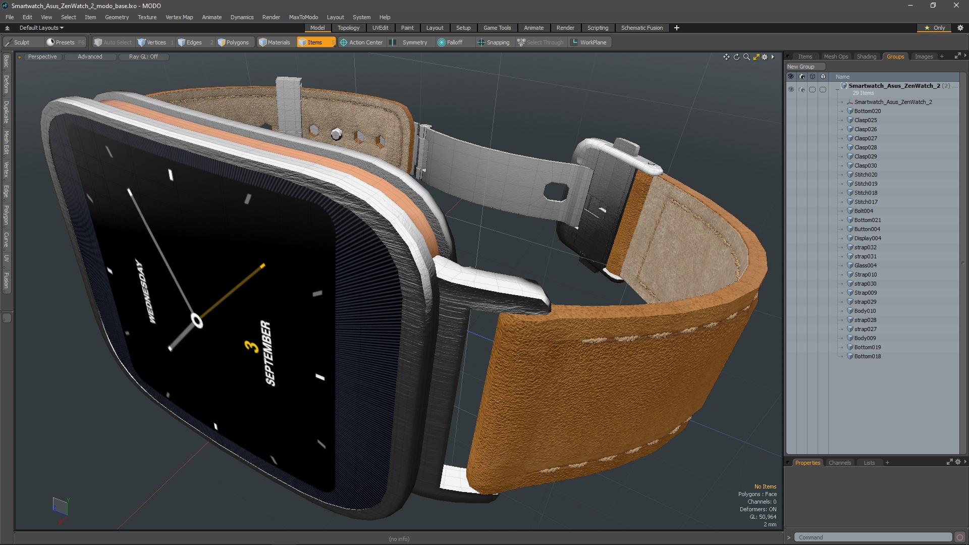 3D Smartwatch Asus ZenWatch 2