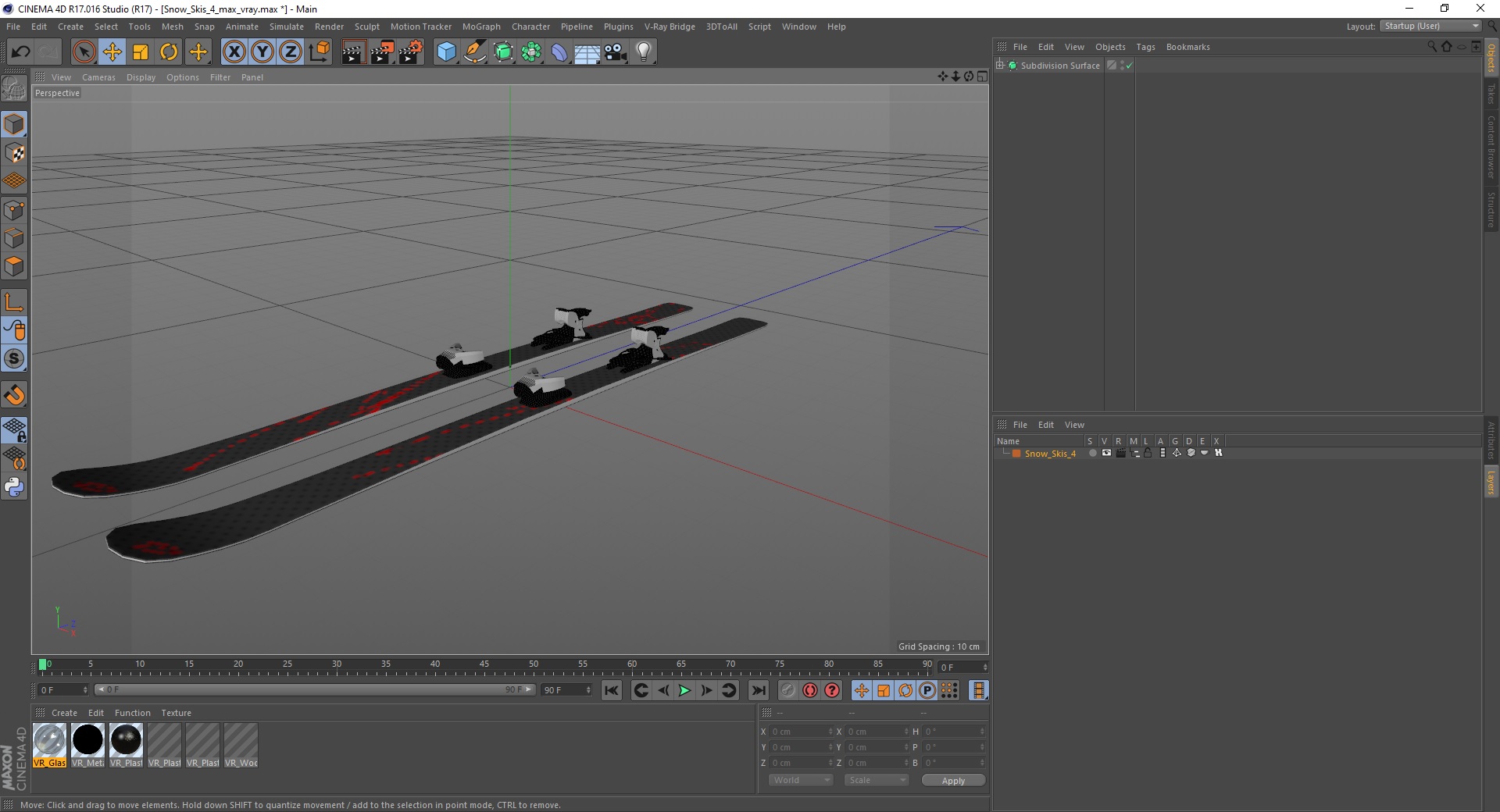 3D Snow Skis 4