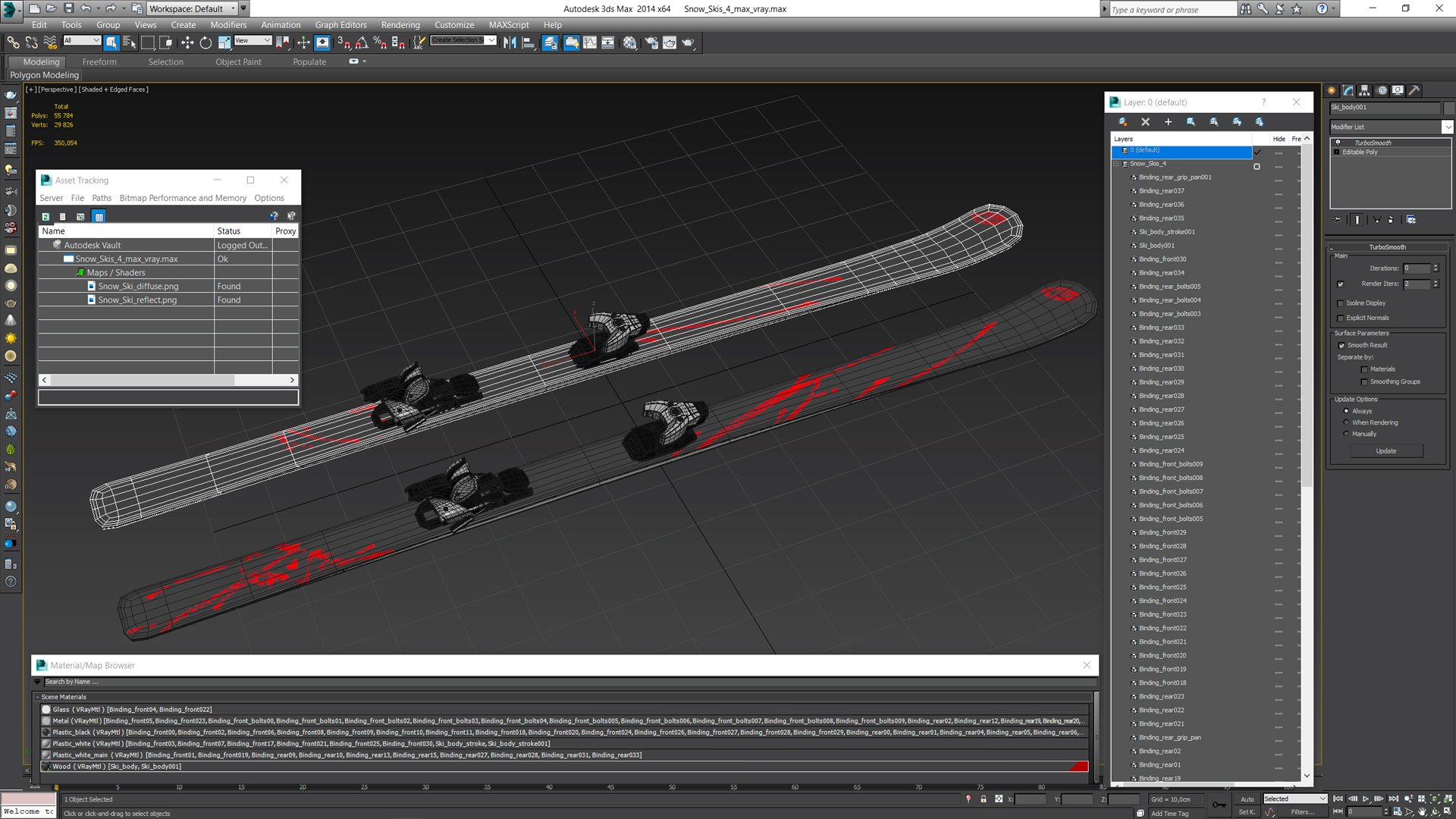 3D Snow Skis 4