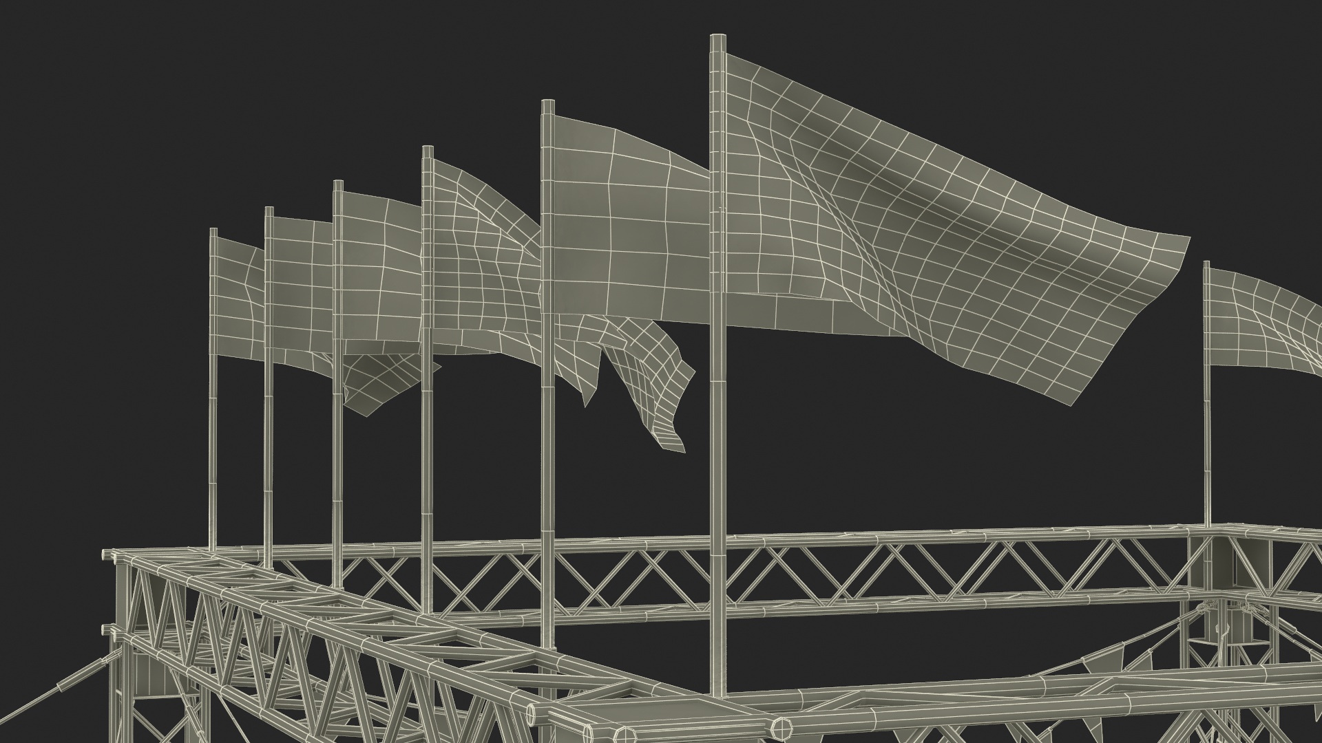 3D Traditional Circus Tent model