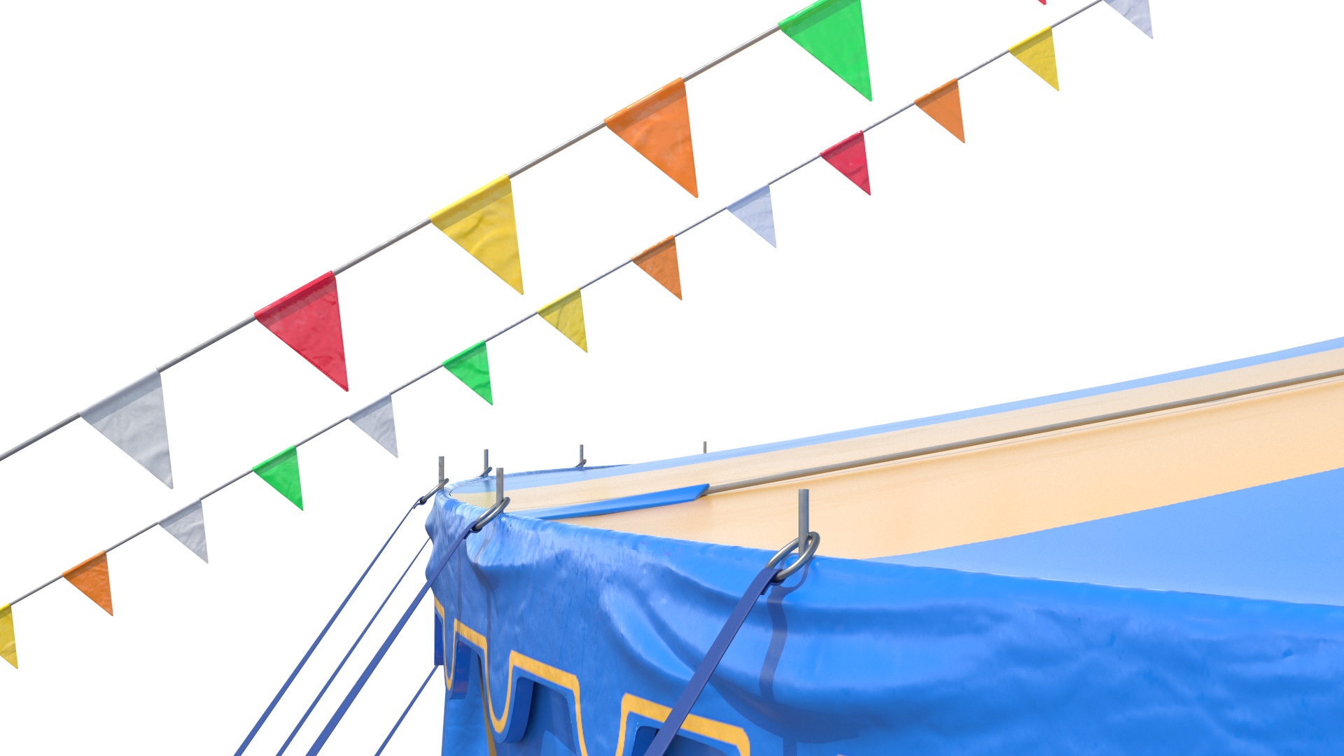 3D Traditional Circus Tent model