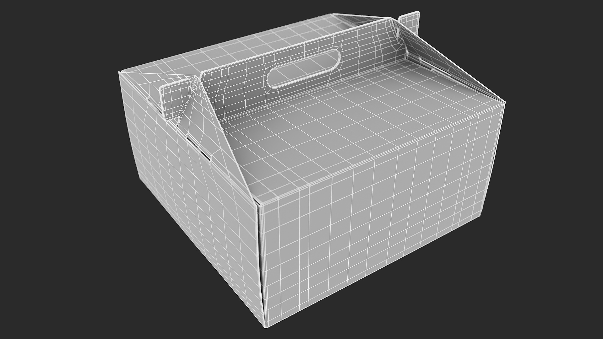 3D W Packaging Cake Box Kraft No Window