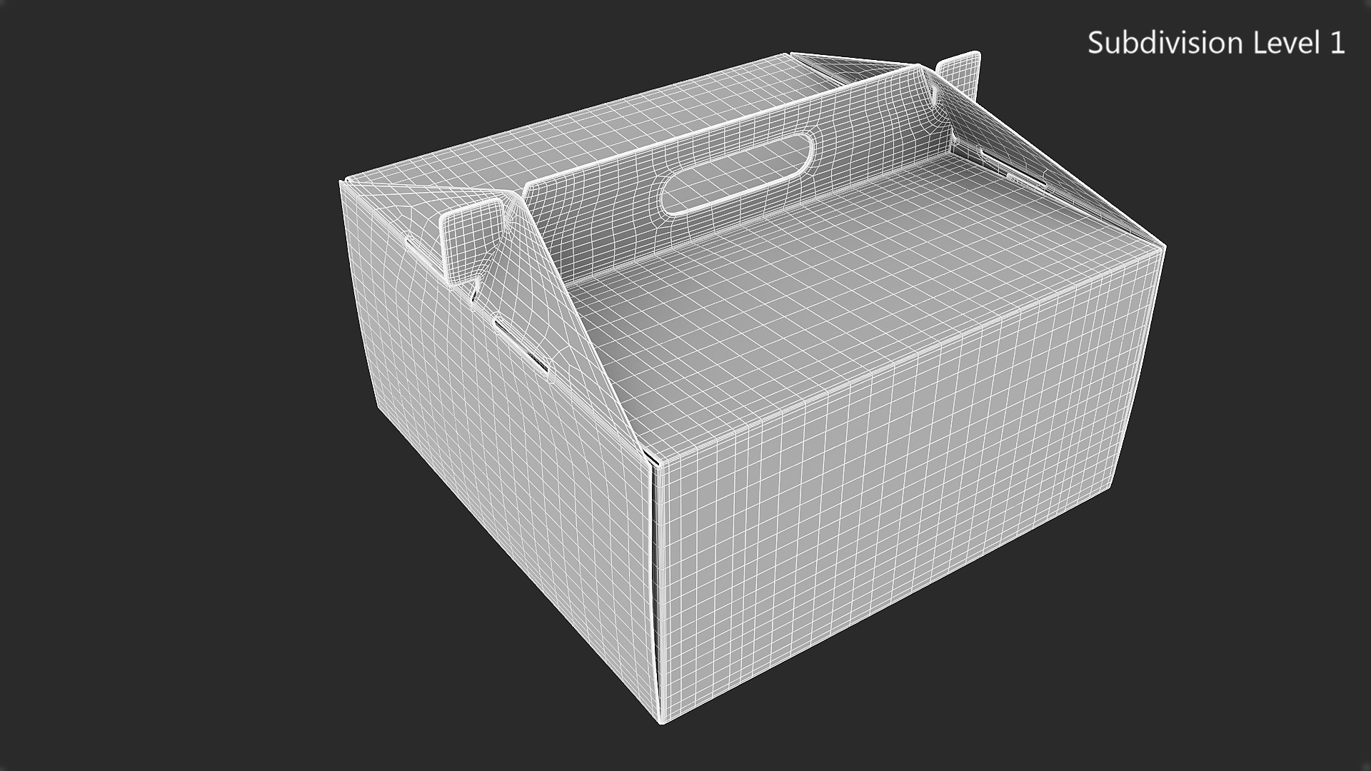 3D W Packaging Cake Box Kraft No Window