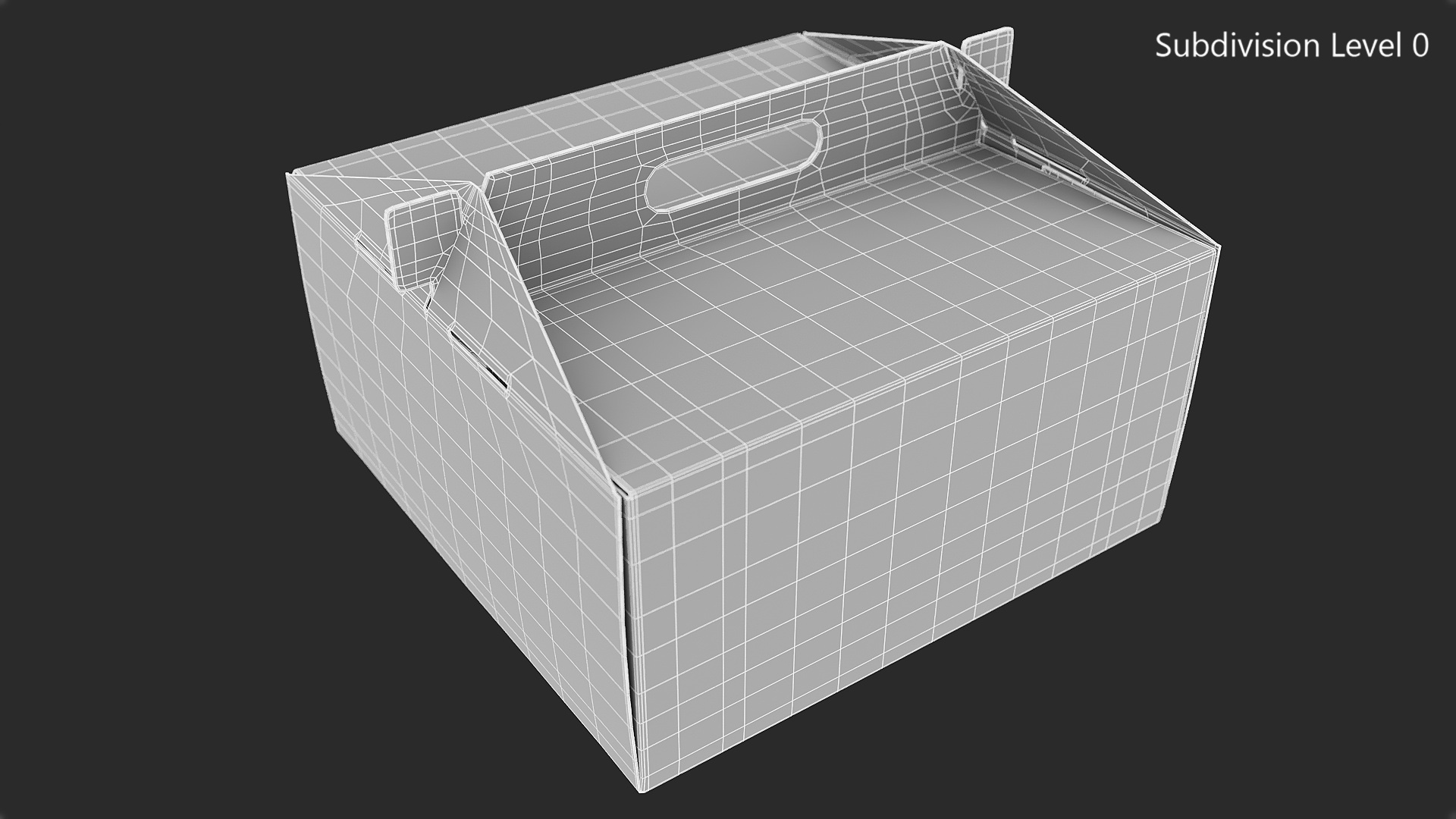 3D W Packaging Cake Box Kraft No Window