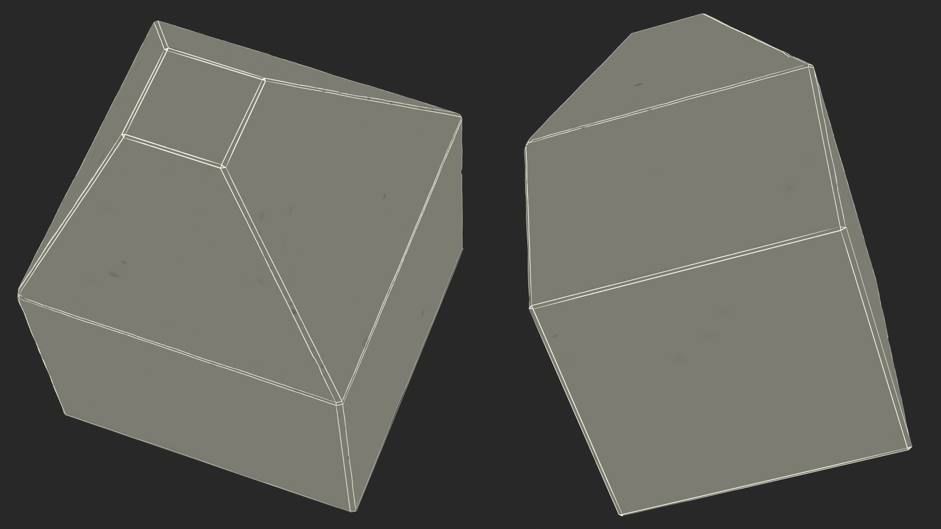 3D model Dragon Teeth Tank Obstacle Old