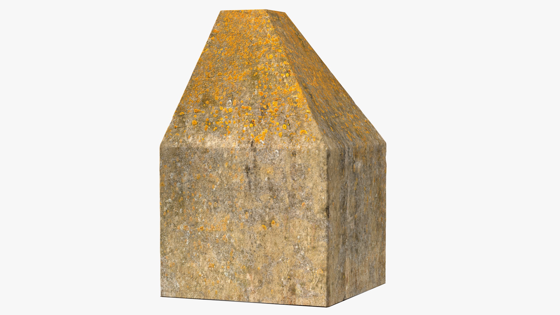 3D model Dragon Teeth Tank Obstacle Old