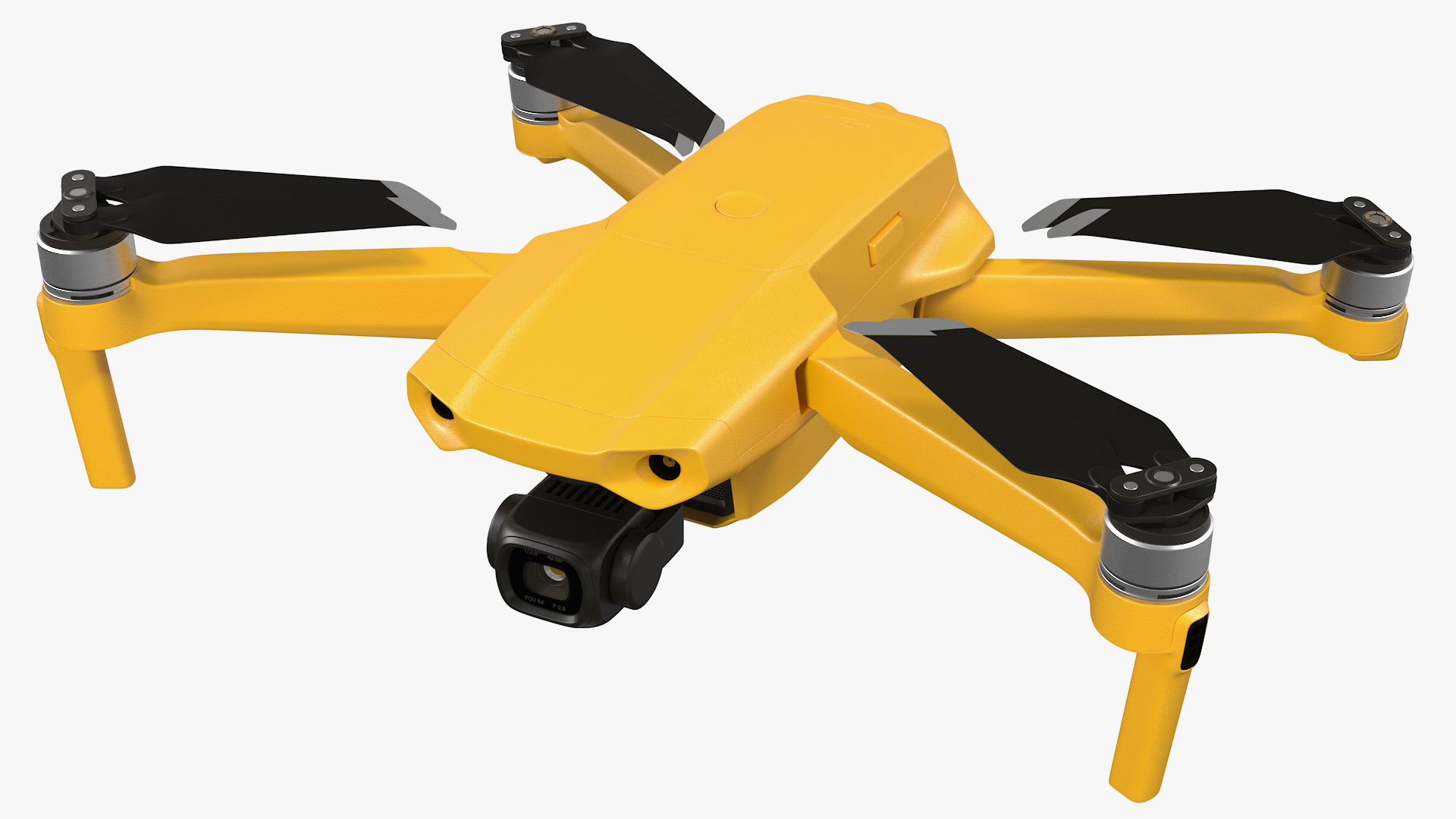 Drone Quadcopter UAV with Camera Rigged 3D model