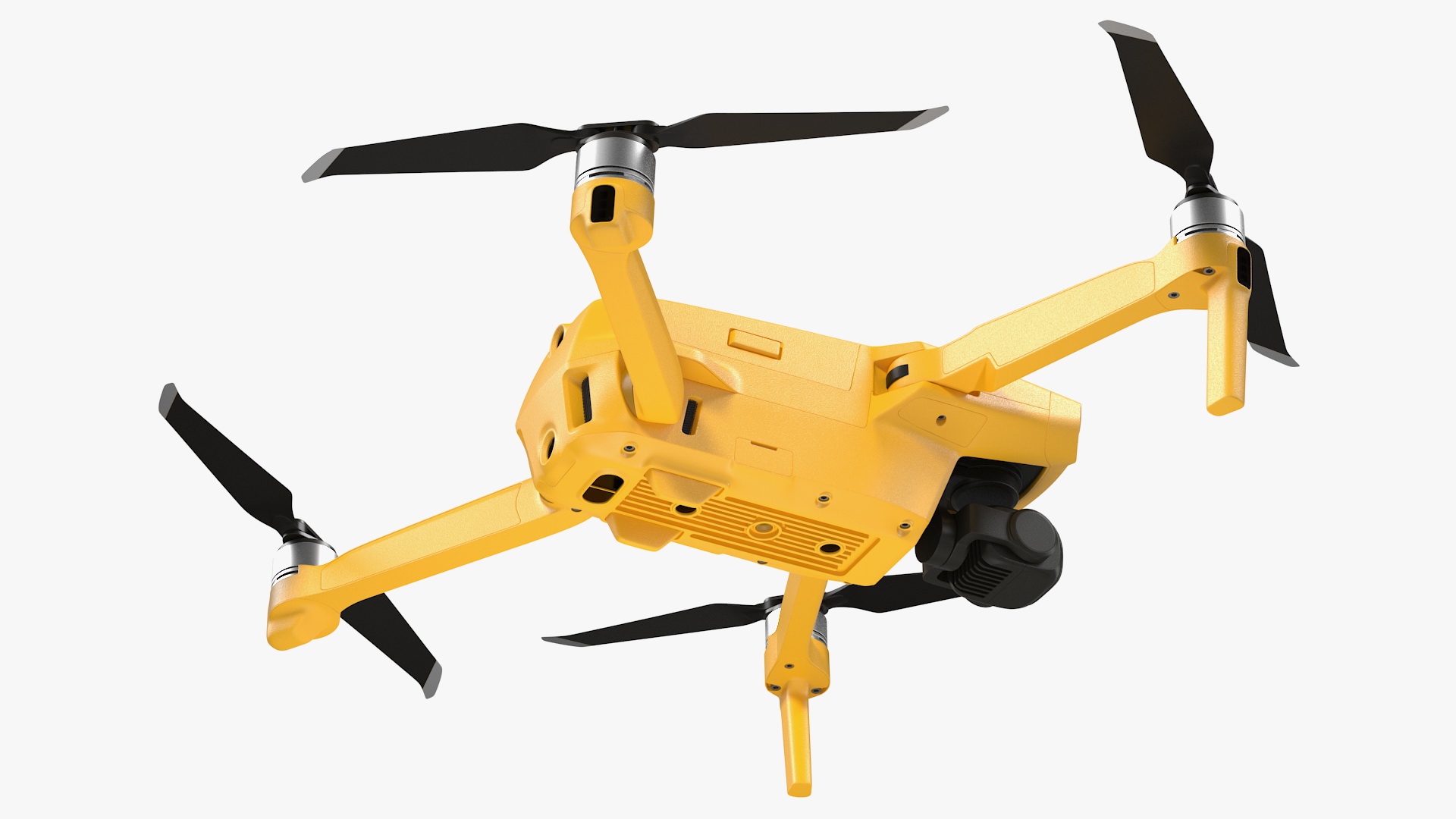 Drone Quadcopter UAV with Camera Rigged 3D model