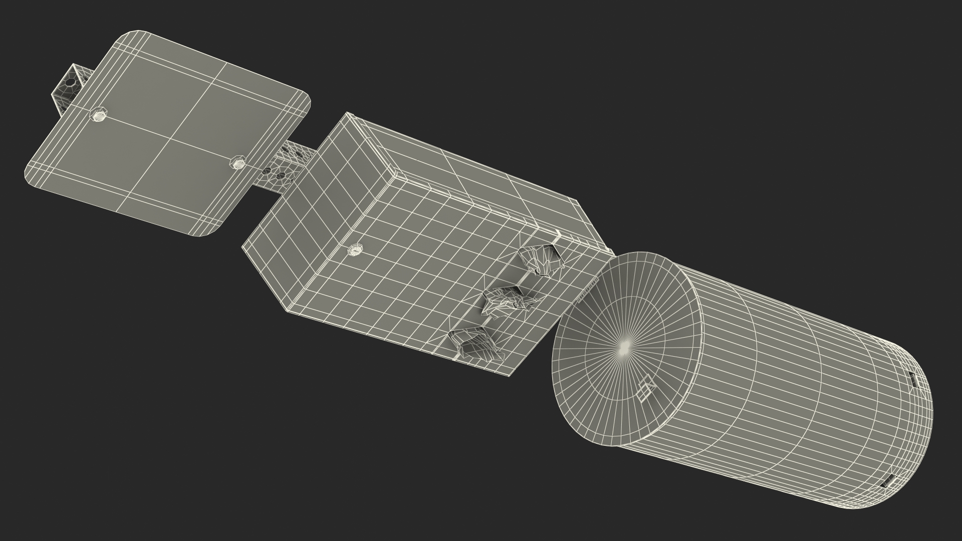 Station for Pet Waste with Round Can Green 3D