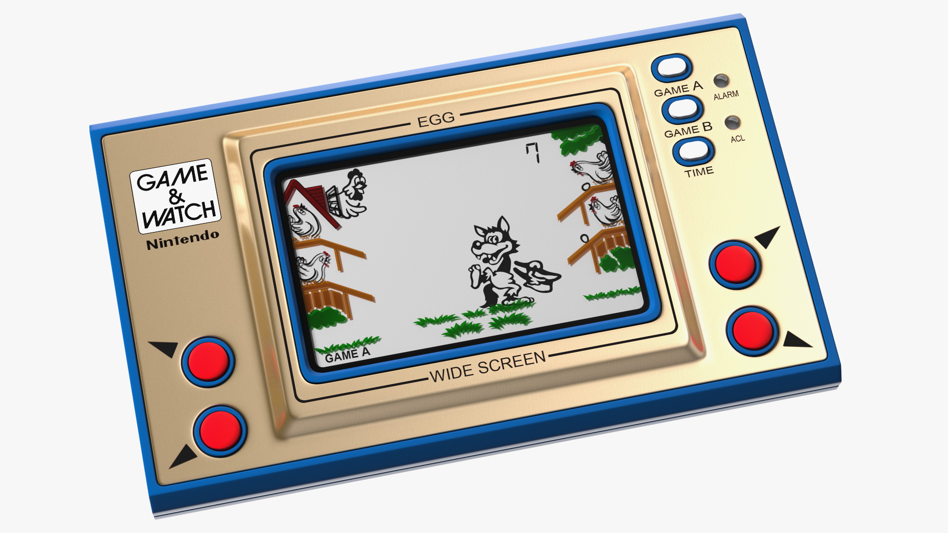 Nintendo Game and Watch Egg Handheld Game Console 3D model