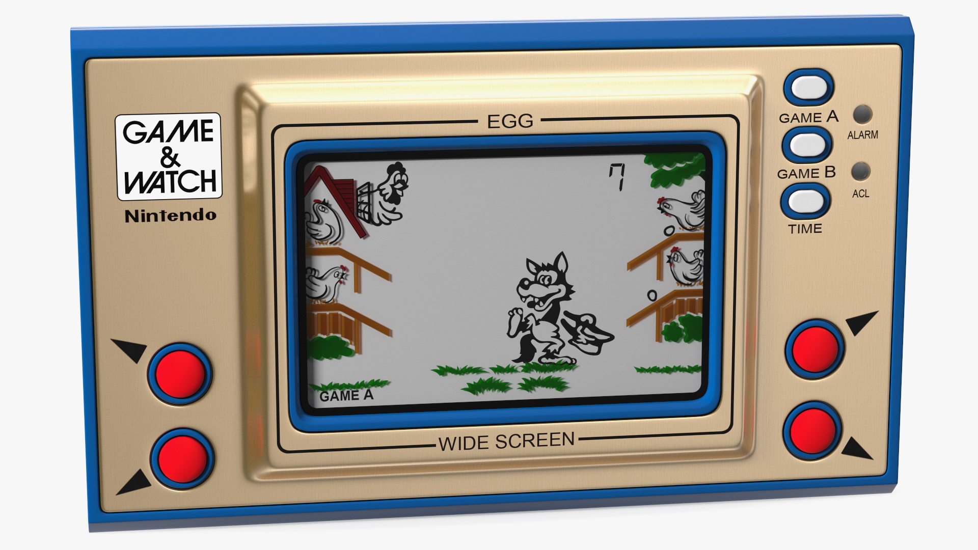 Nintendo Game and Watch Egg Handheld Game Console 3D model