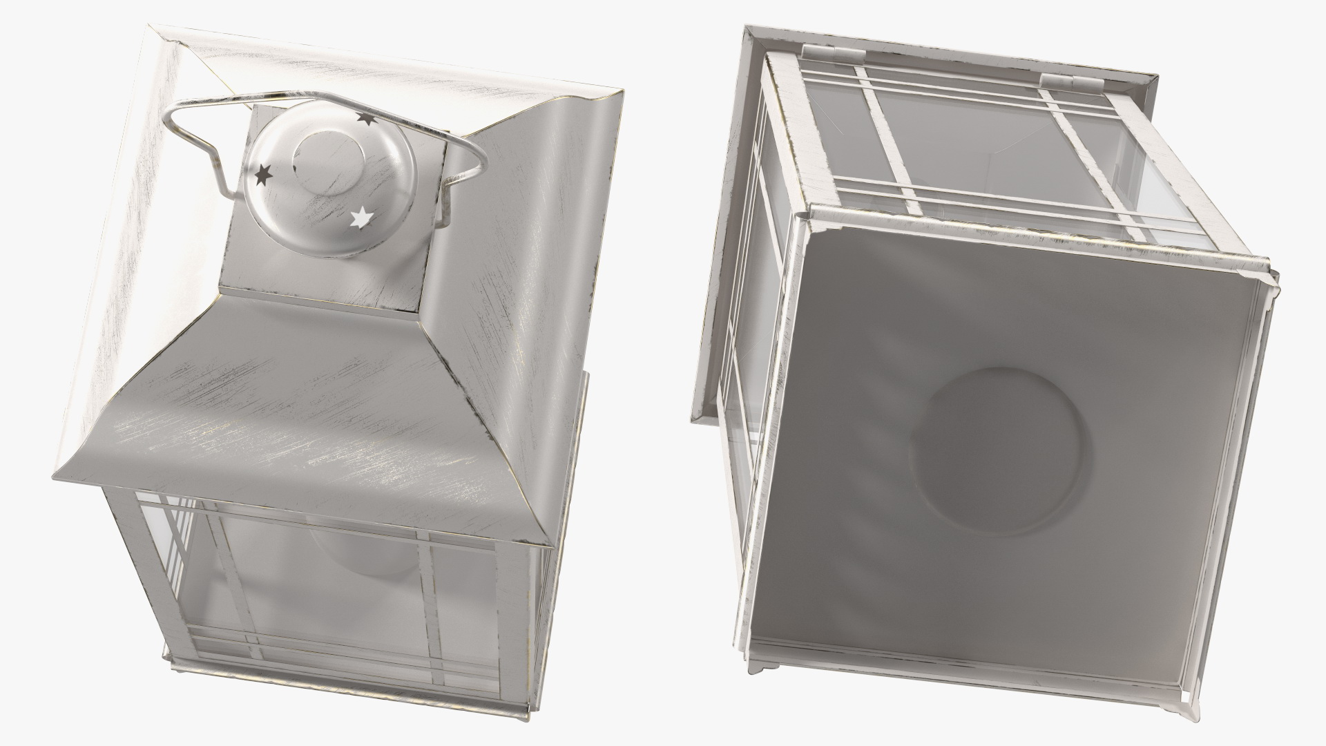 Lantern With Candle 3D model