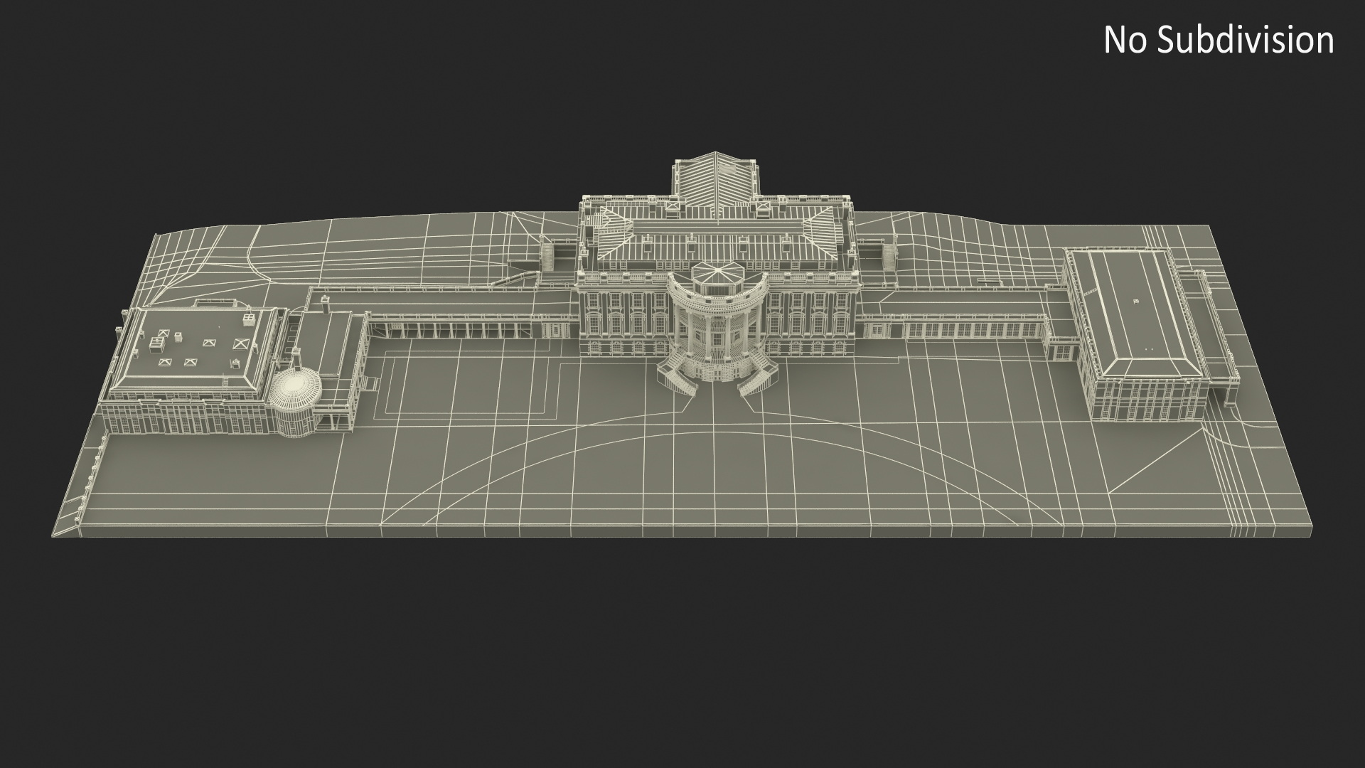 White House US Presidential Residence 3D