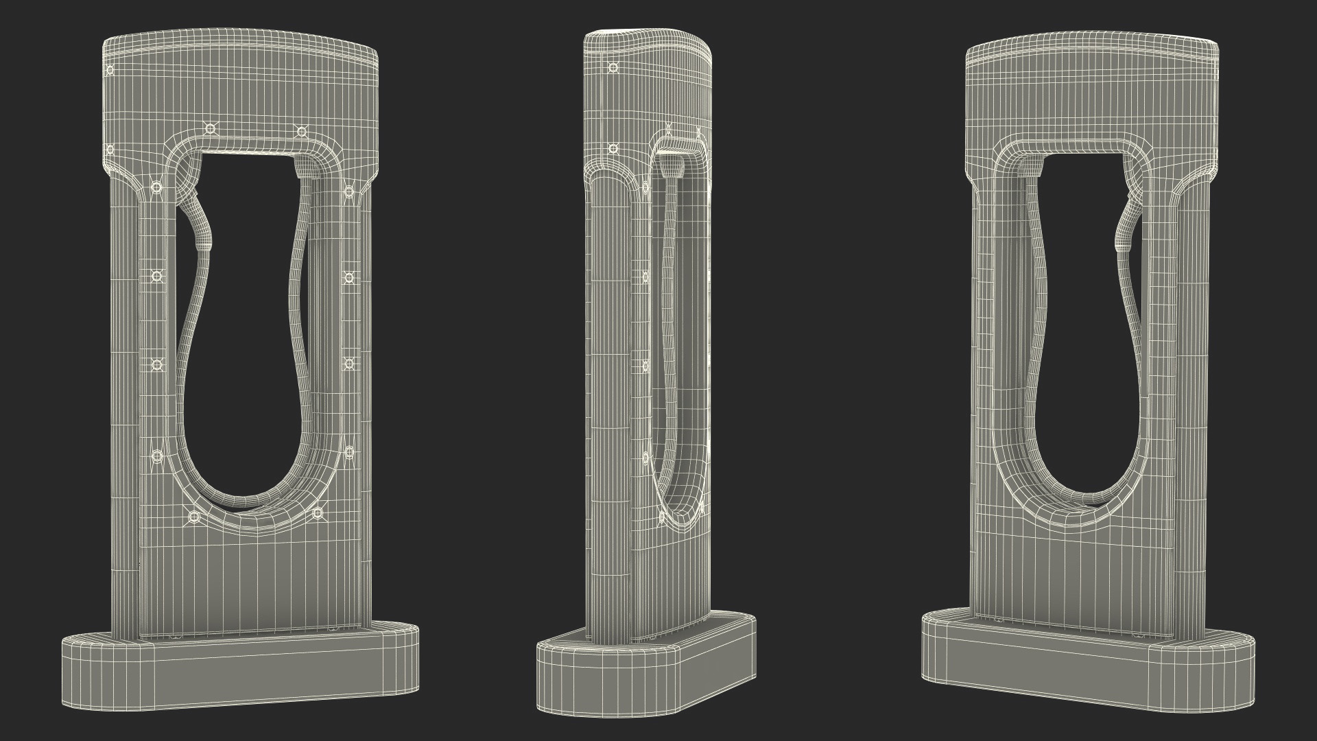 3D Tesla Supercharger Station