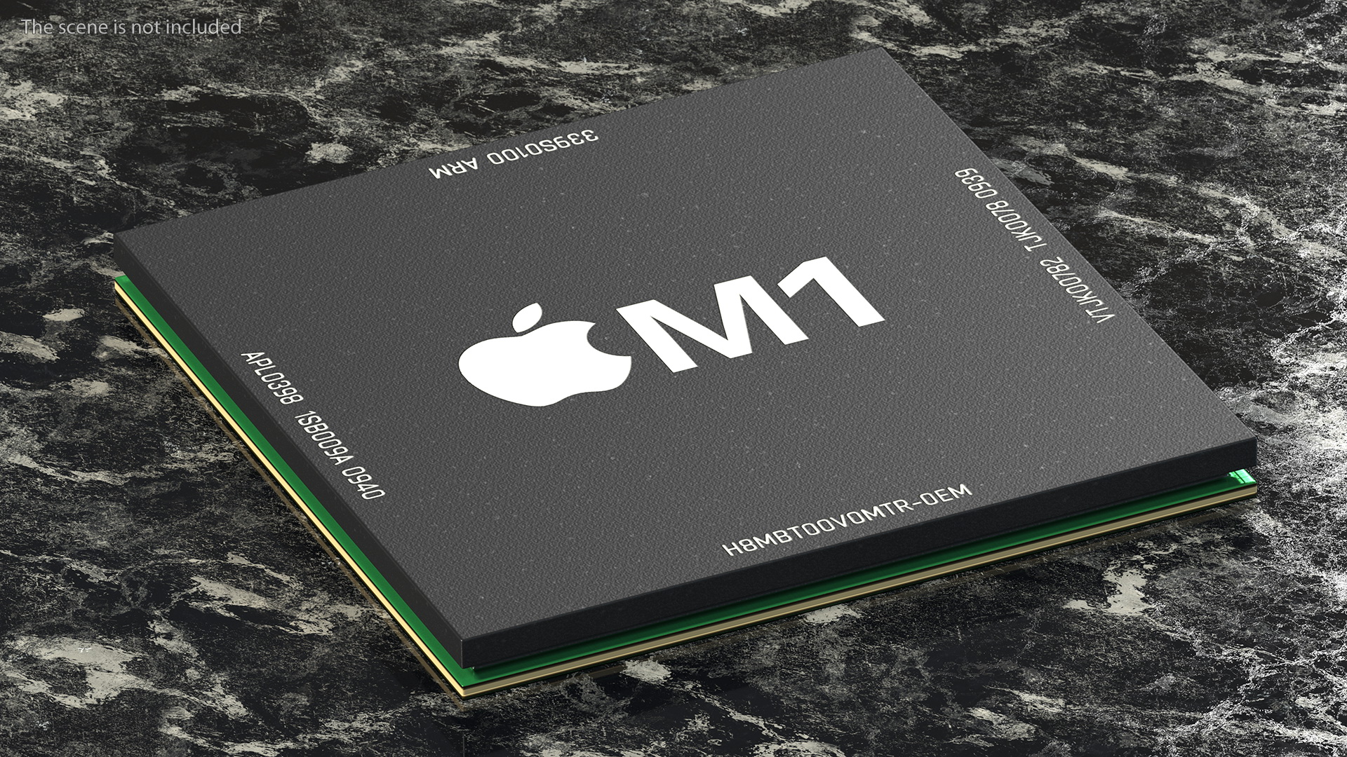 3D model Apple M1 System on a Chip