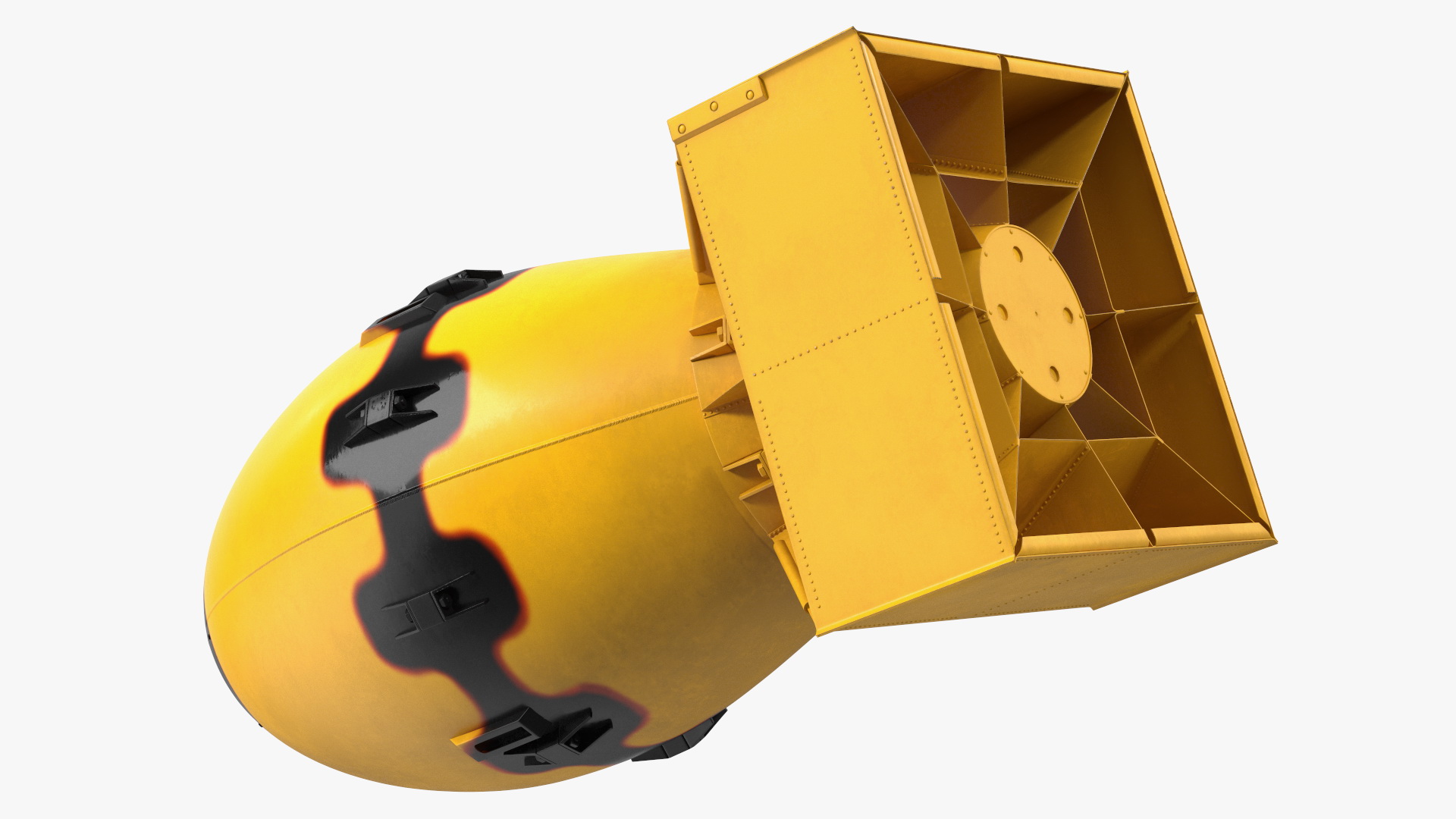 3D Atomic Bomb Fat Man Yellow