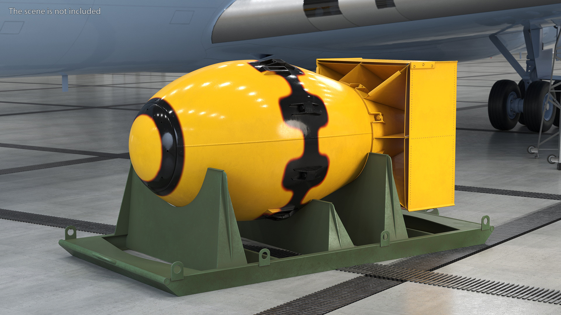 3D Atomic Bomb Fat Man Yellow
