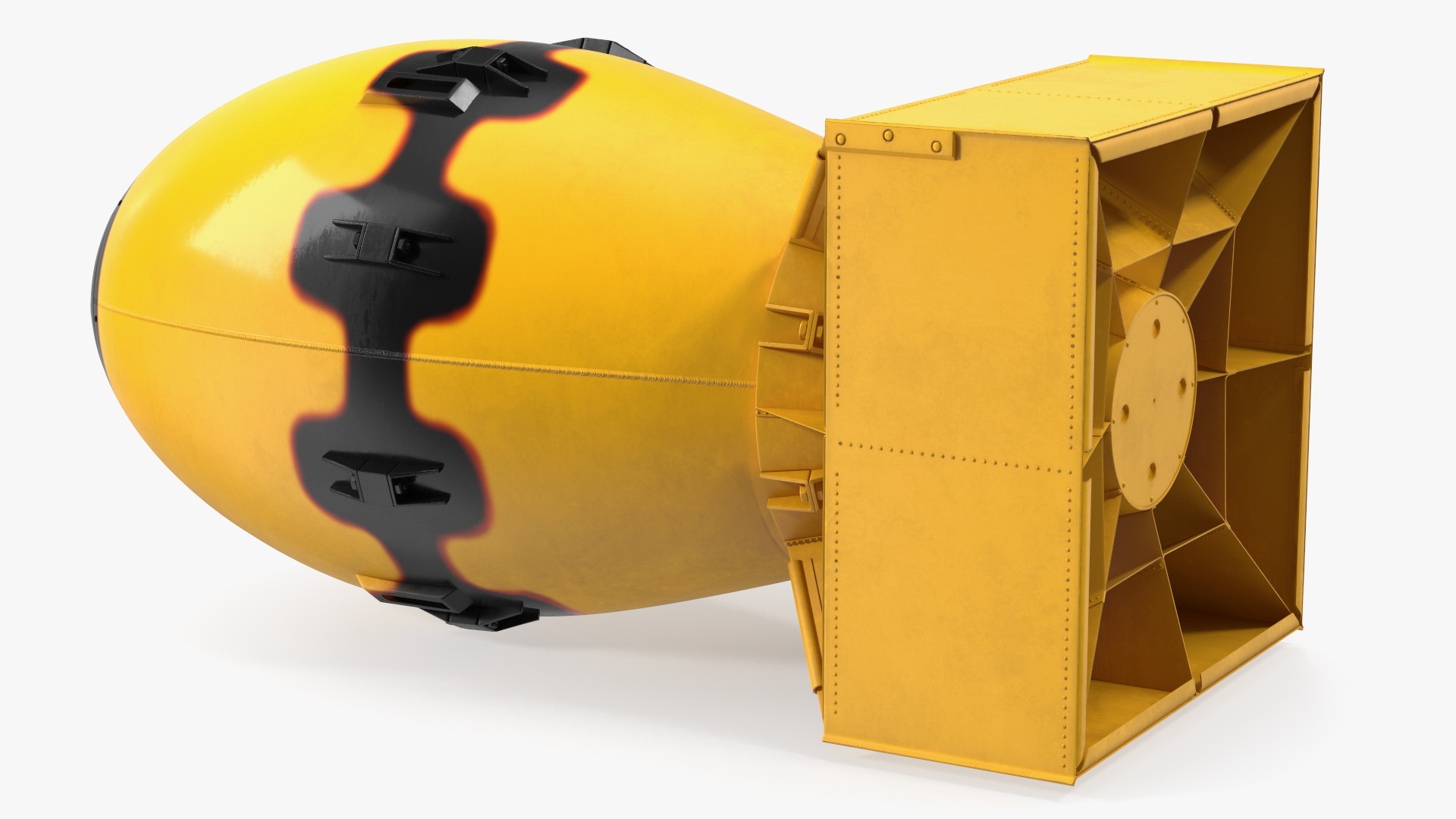 3D Atomic Bomb Fat Man Yellow