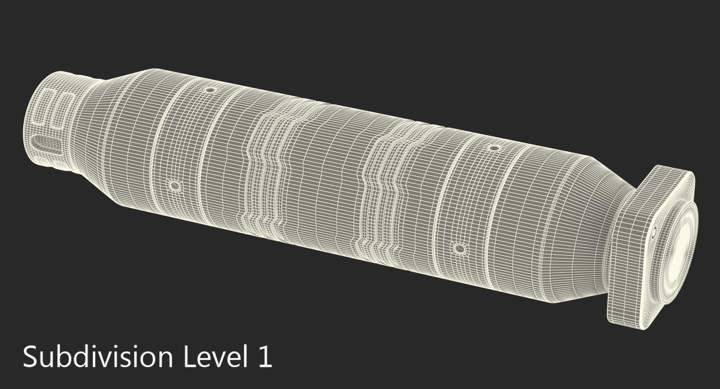 3D model Anodized Ram Hydraulic Cylinder 2 Sci Fi