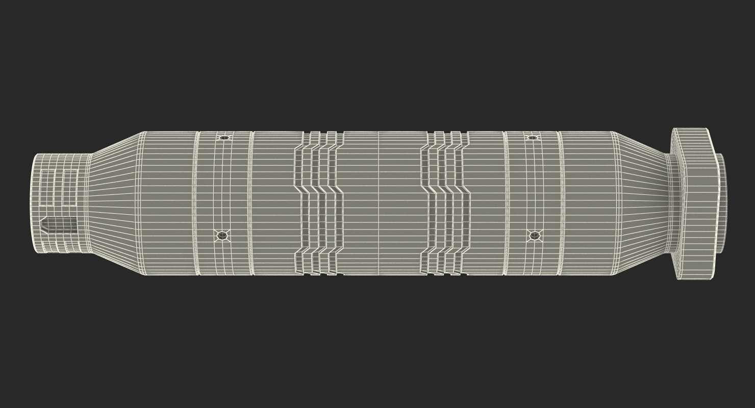 3D model Anodized Ram Hydraulic Cylinder 2 Sci Fi