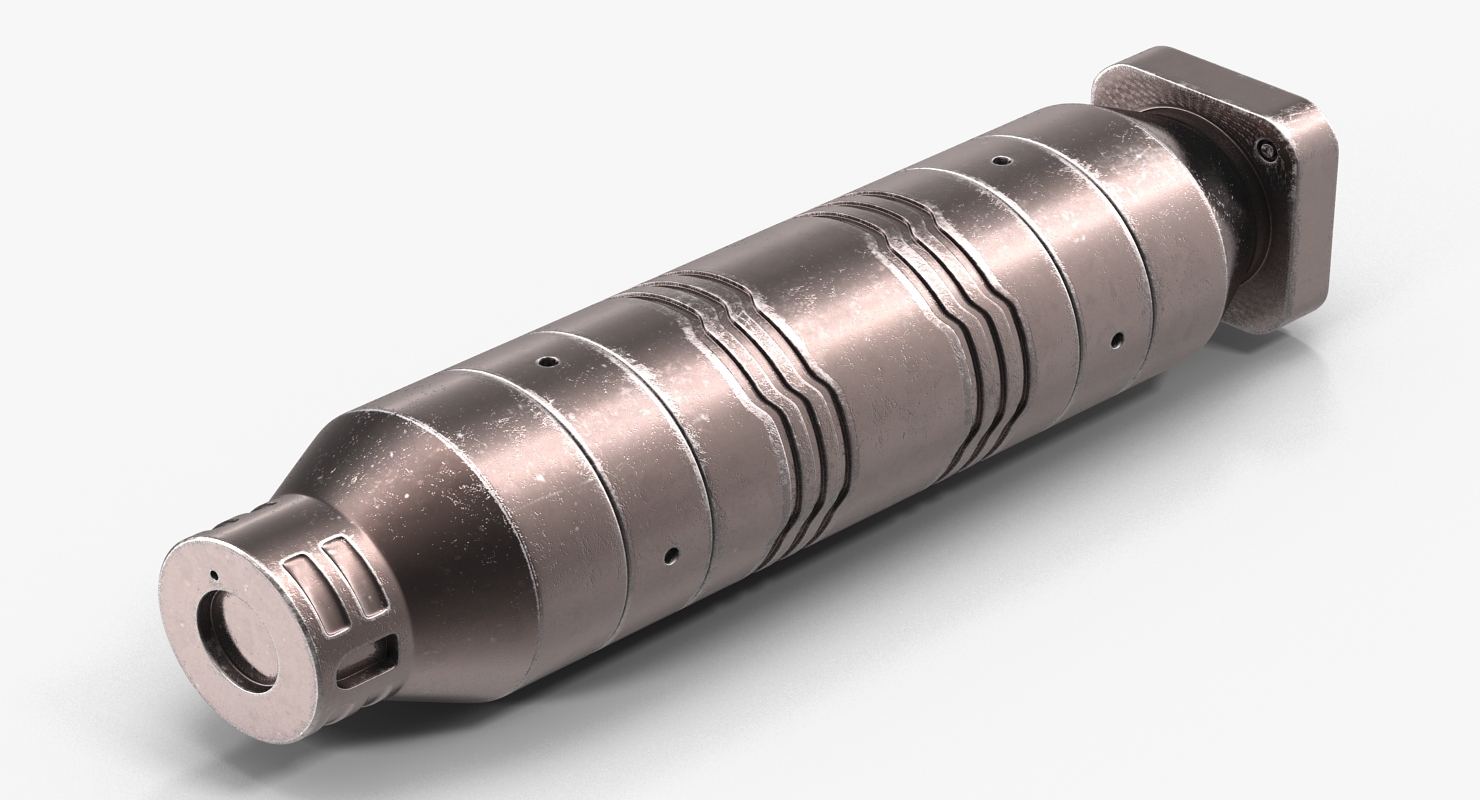 3D model Anodized Ram Hydraulic Cylinder 2 Sci Fi