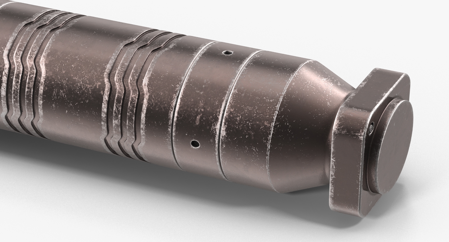 3D model Anodized Ram Hydraulic Cylinder 2 Sci Fi