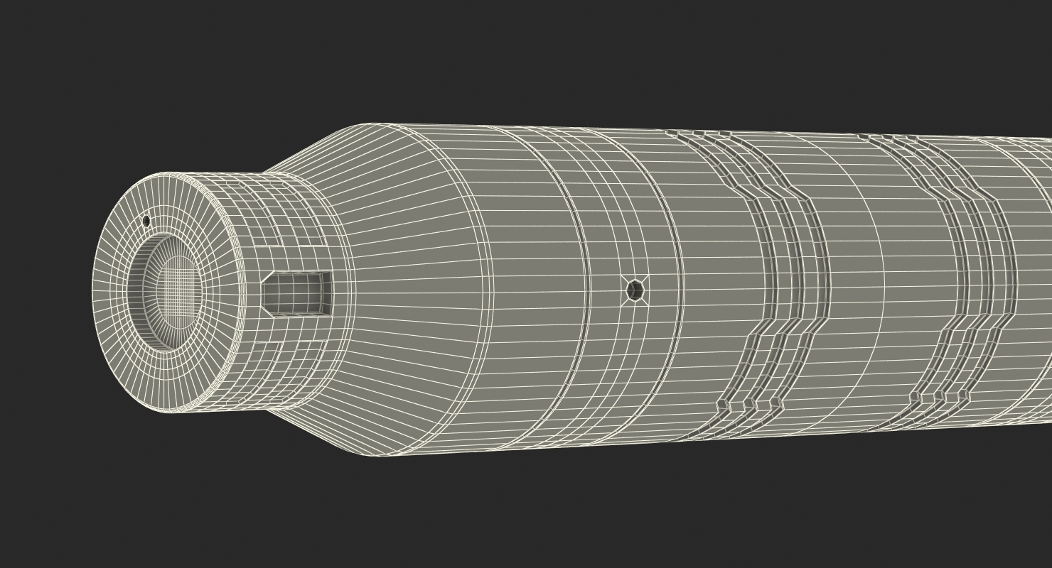 3D model Anodized Ram Hydraulic Cylinder 2 Sci Fi