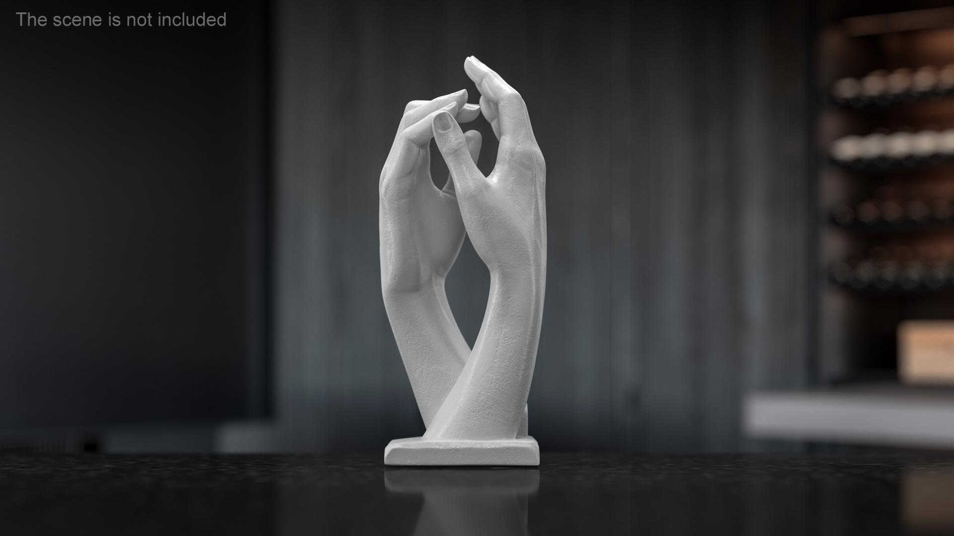 Hands Sculpture White for 3D Print 3D model