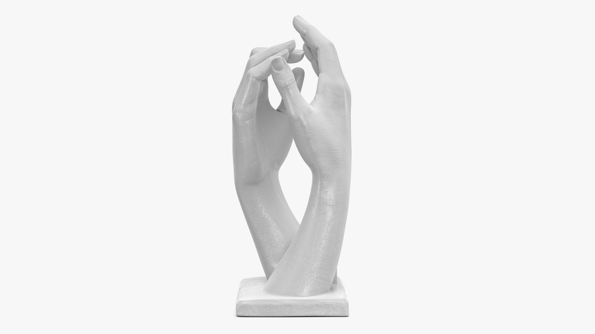 Hands Sculpture White for 3D Print 3D model