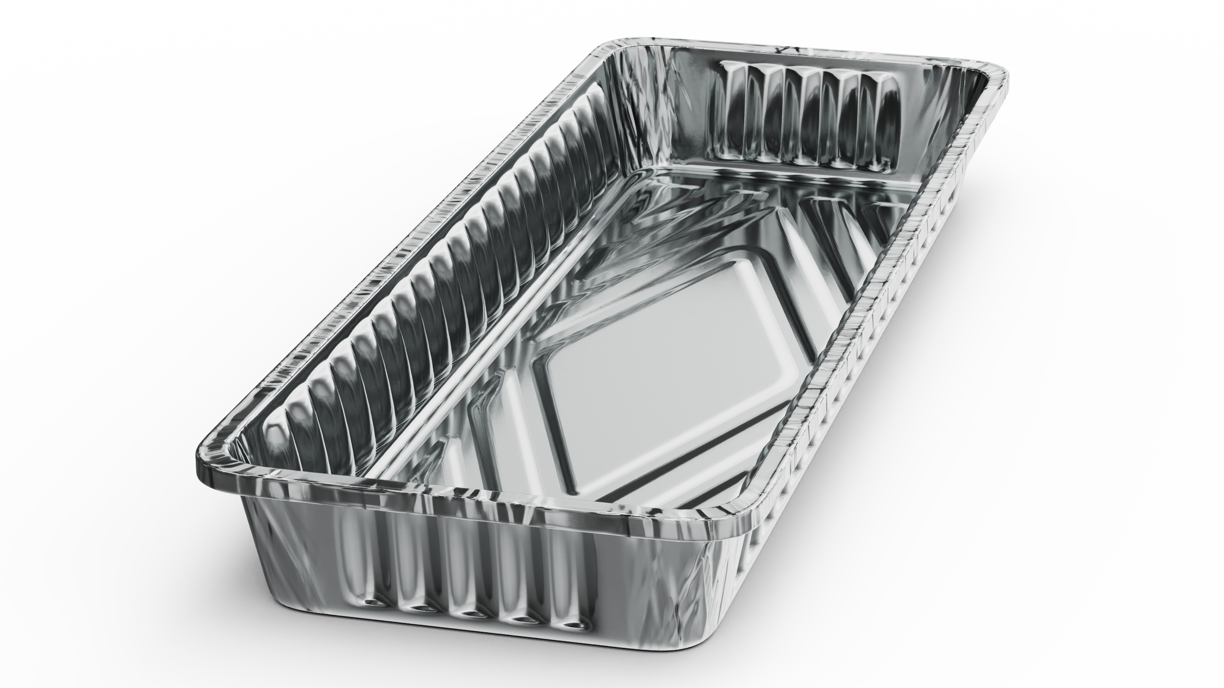 Aluminum Foil Pan 30x10x3cm 3D