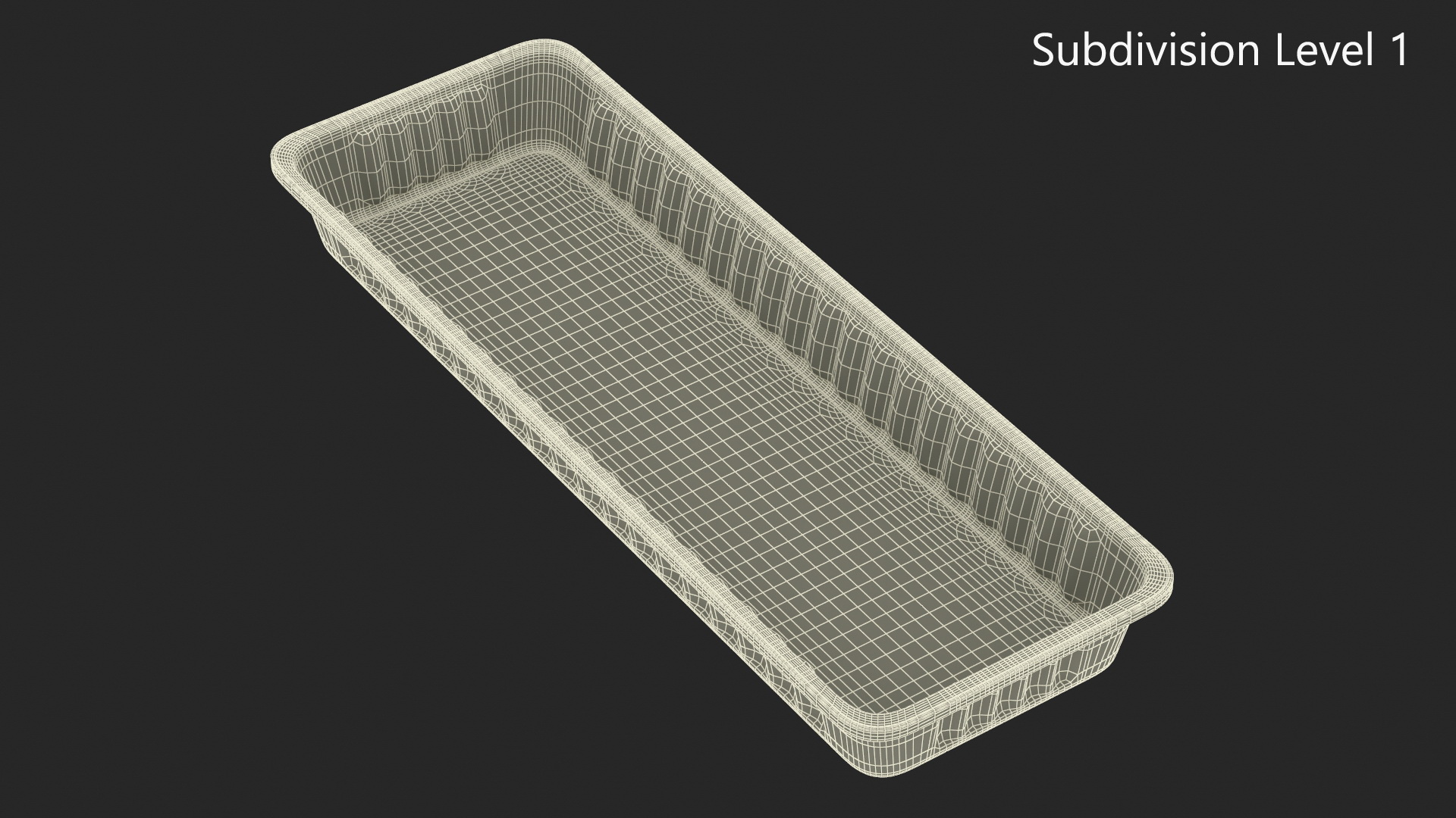 Aluminum Foil Pan 30x10x3cm 3D
