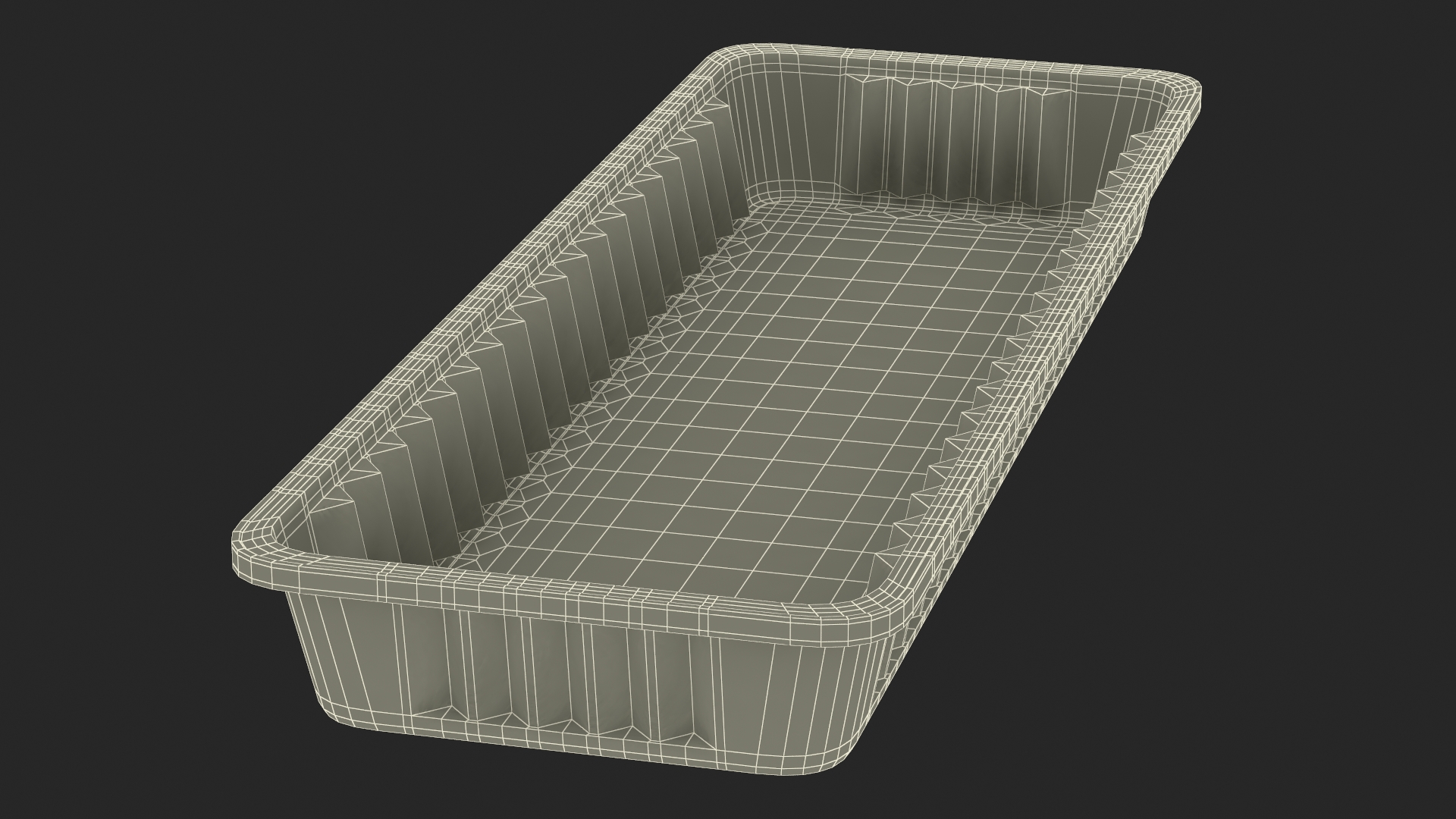 Aluminum Foil Pan 30x10x3cm 3D