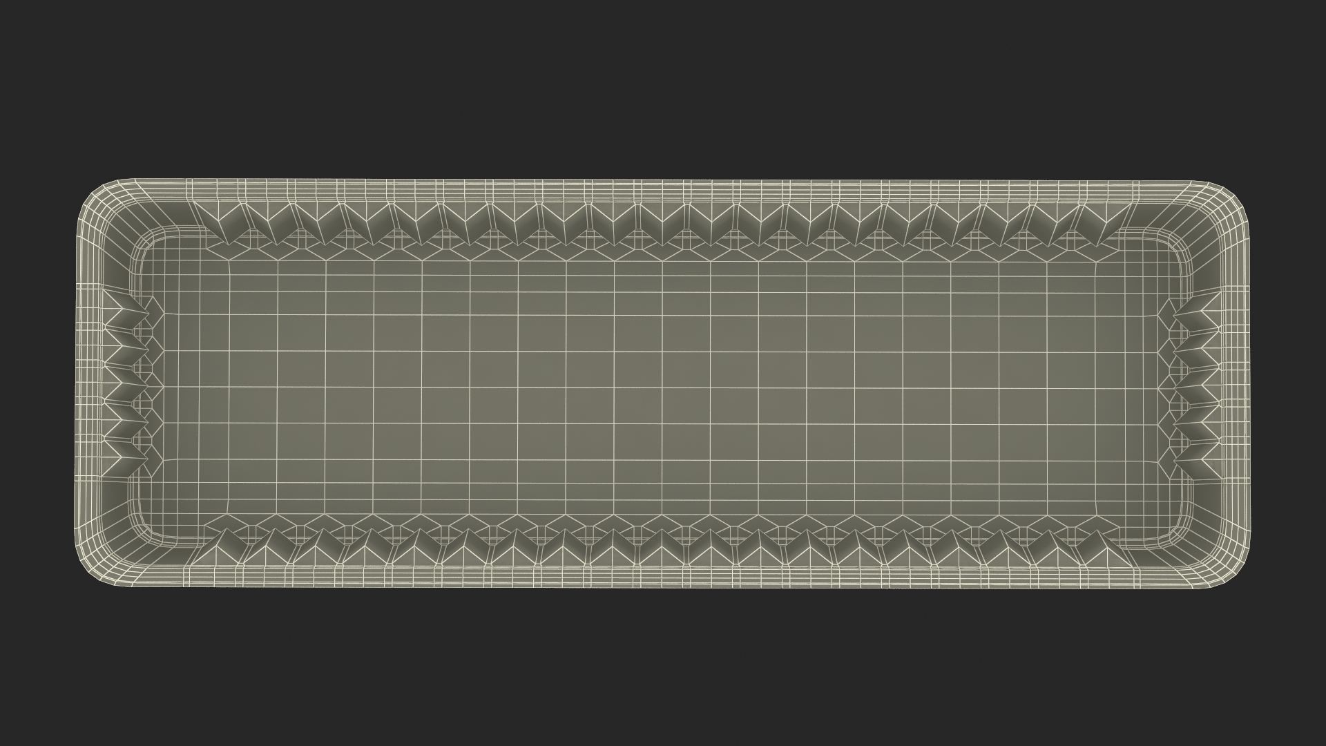 Aluminum Foil Pan 30x10x3cm 3D