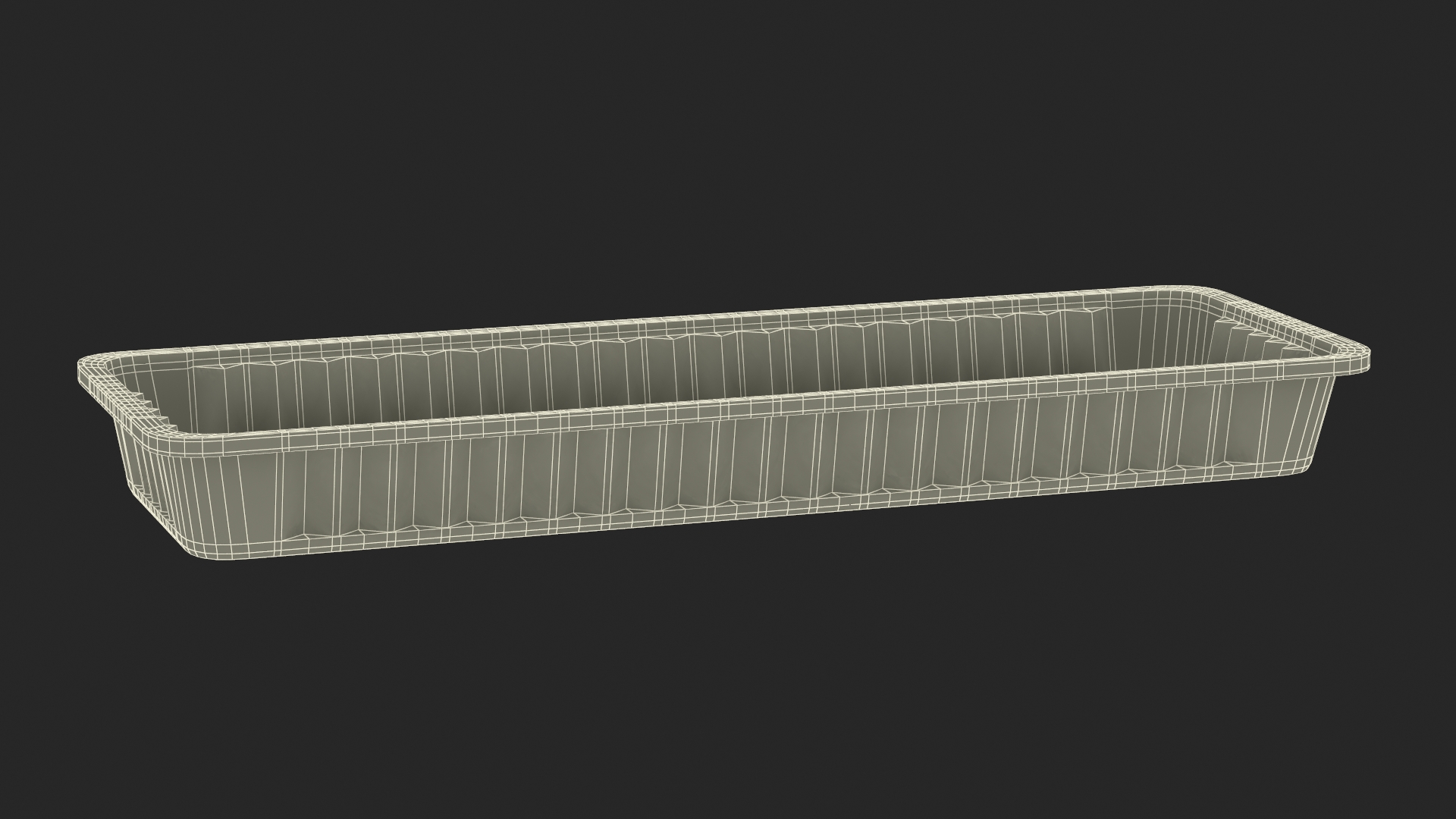 Aluminum Foil Pan 30x10x3cm 3D